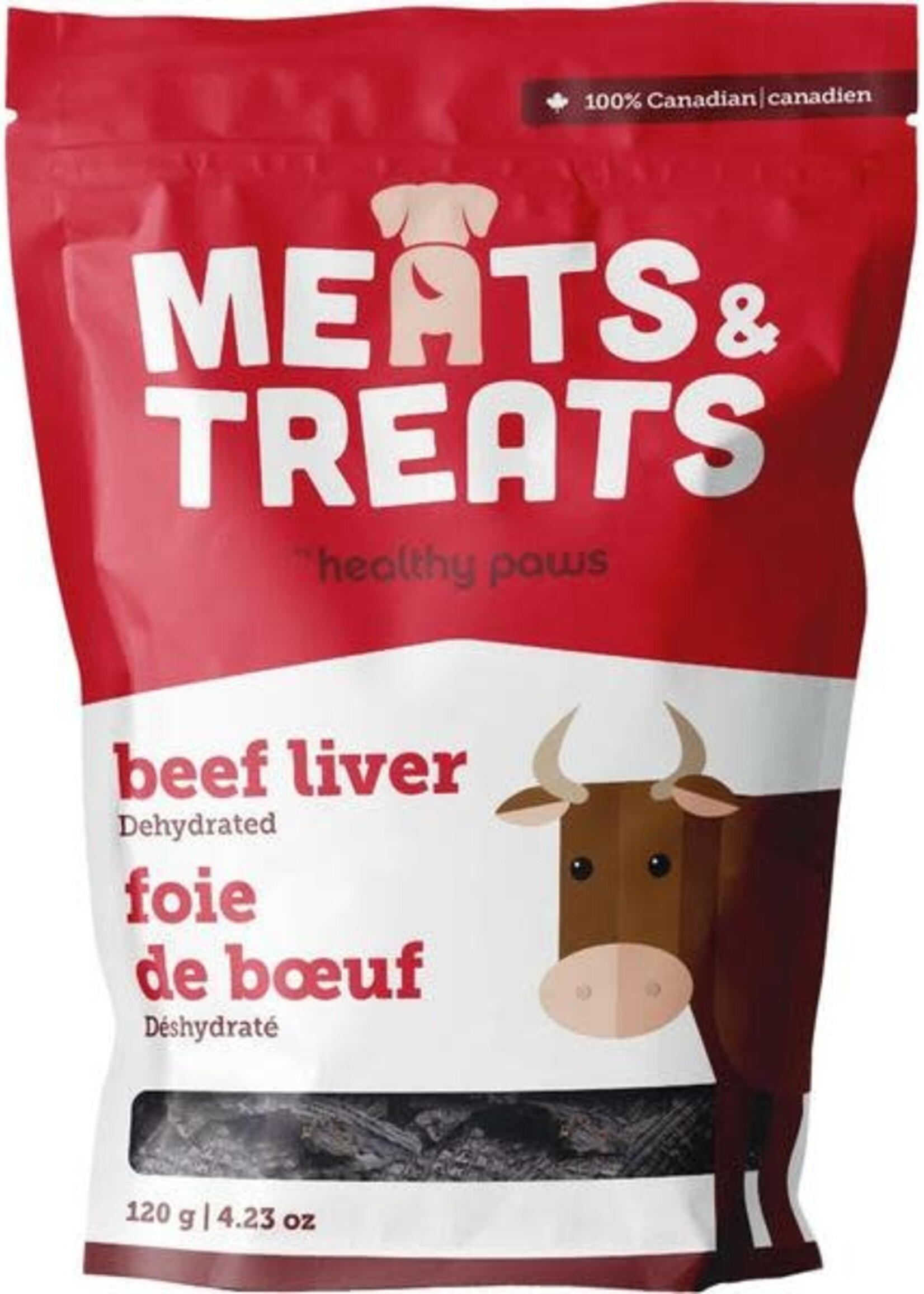Healthy Paws Meats & Treats - Dehydrated Beef Liver 120GM