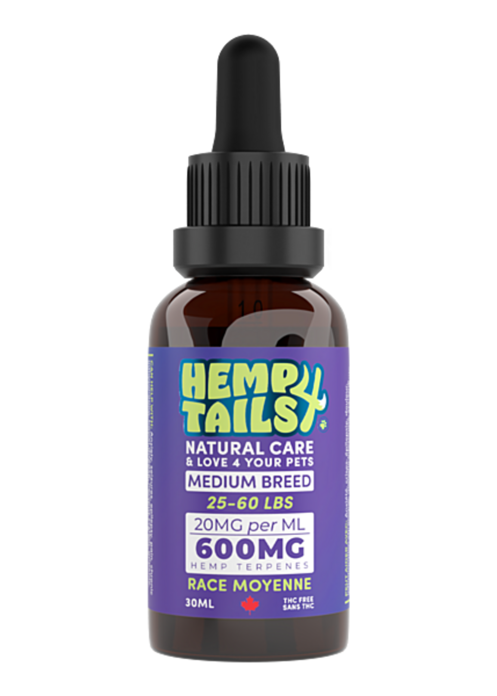 Hemp 4 Tails Hemp 4 Tails  Medium Breed 300mg -  30 ml