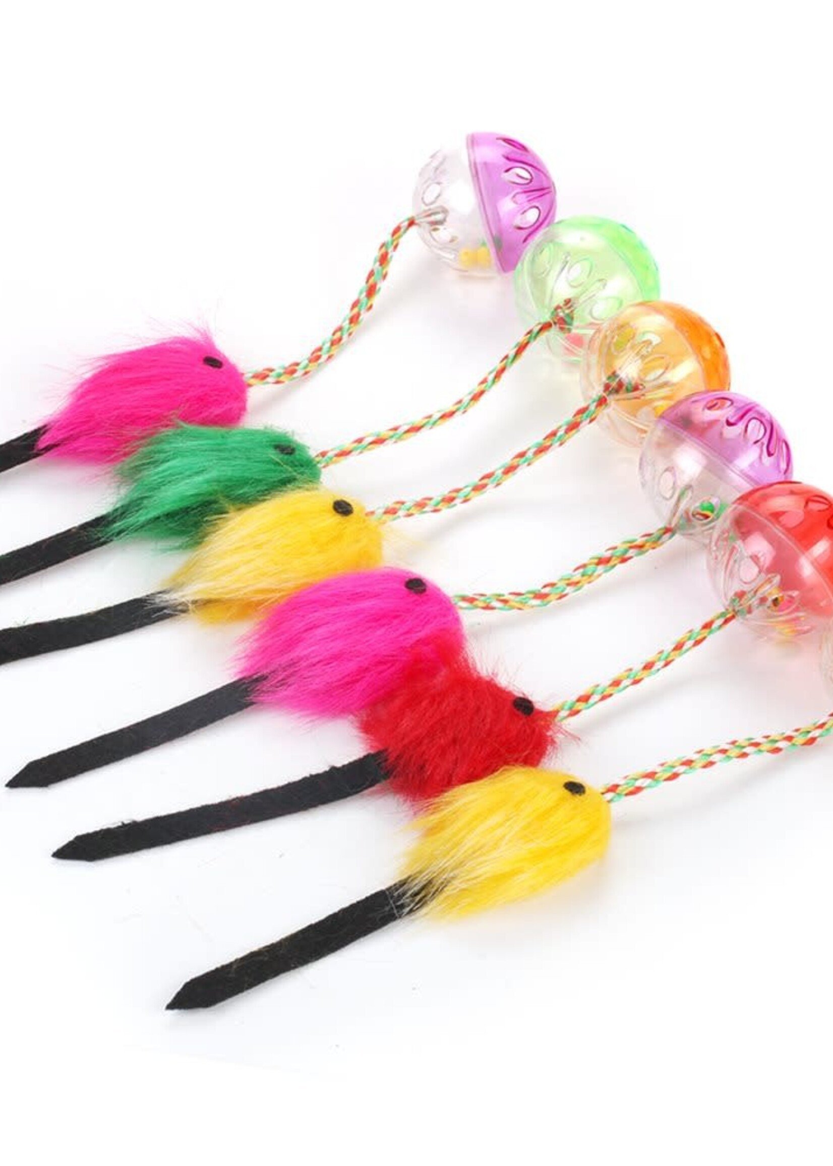 Wonpet Ball - Rattle & Fluffy Mouse