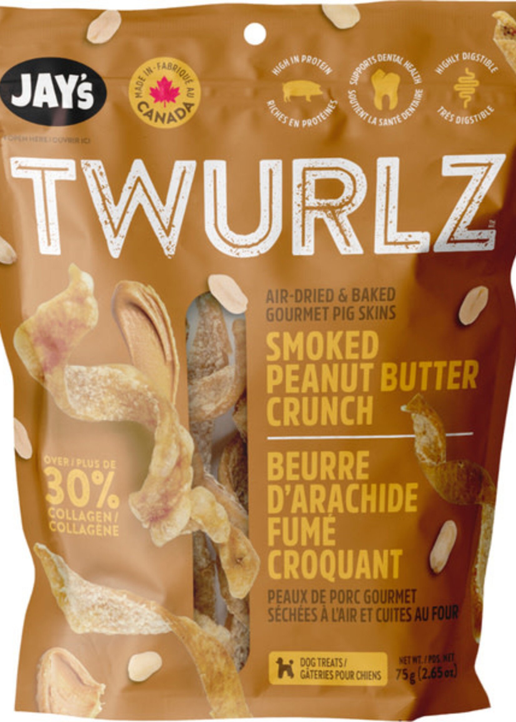 Jay's Twurlz Smoked Peanut Butter 300GM