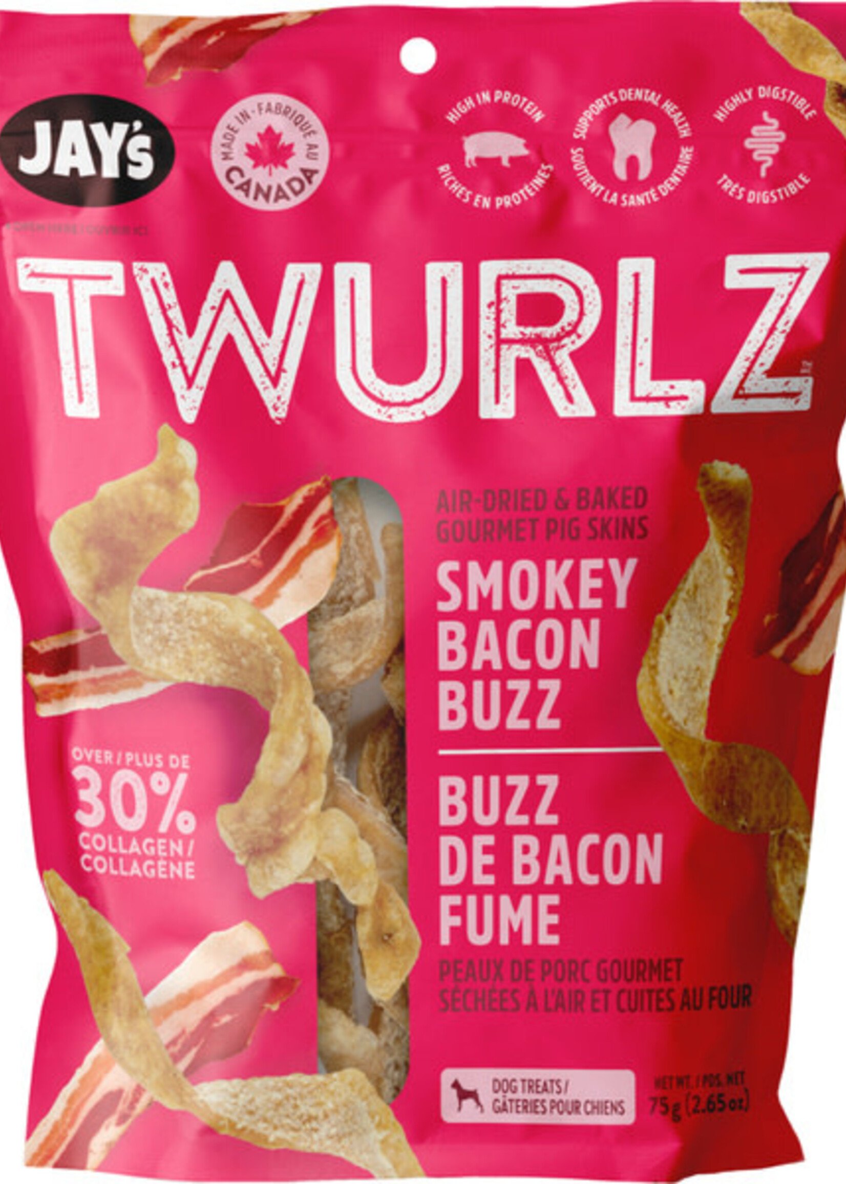 Jay's Twurlz Smokey Bacon 75GM