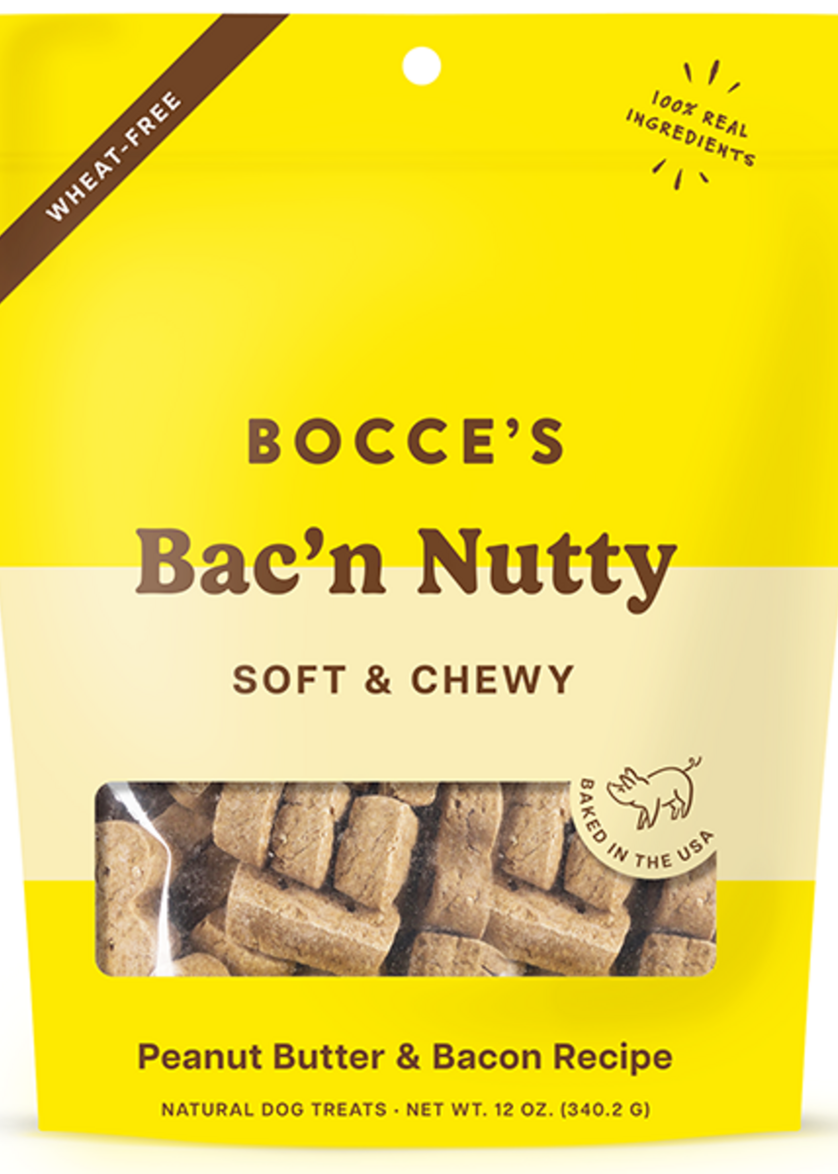 Bocce Bakery Bocce's - Dog - Soft & Chewy Bac'n Nutty 12 oz