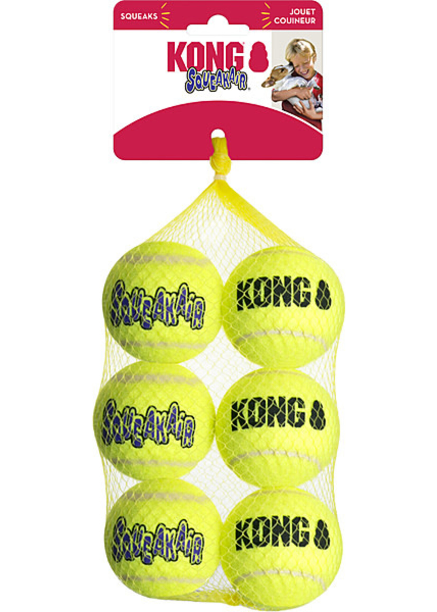 Kong SqueakAir Balls Medium 6PK