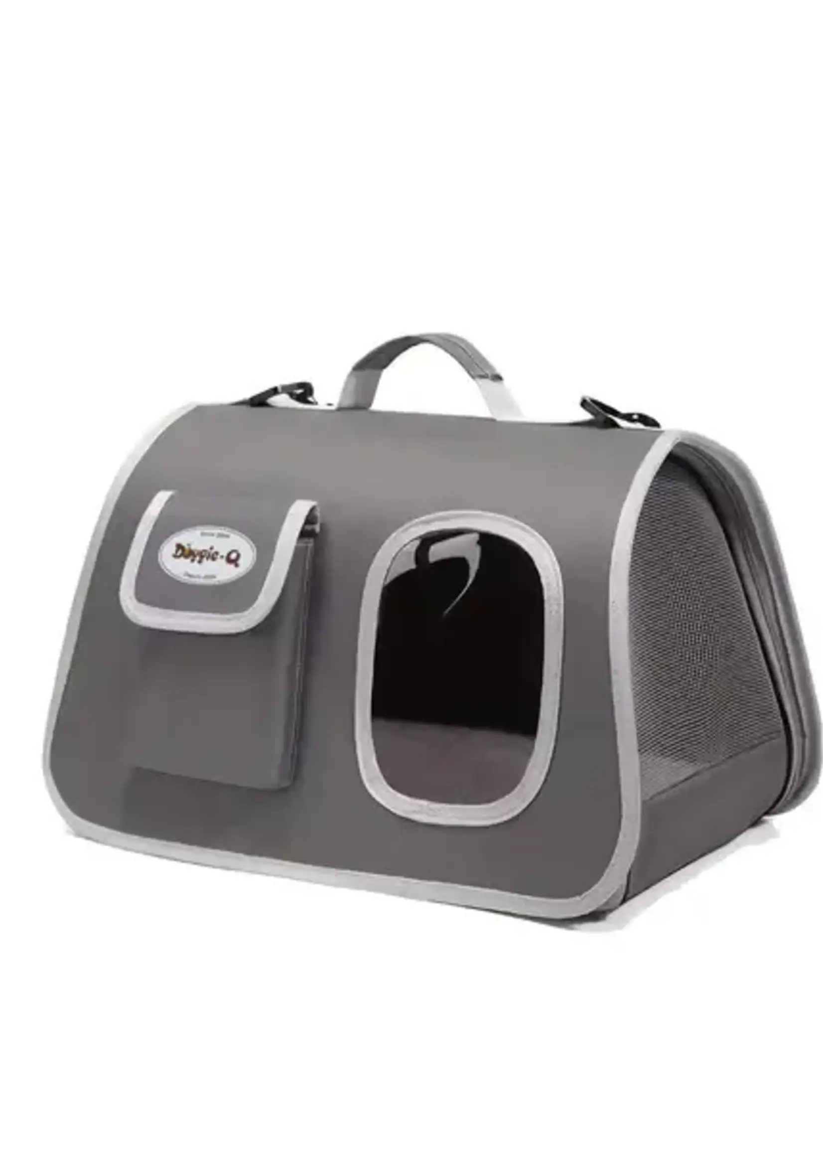 Doggie-Q Doggie-Q Window Pet Carrier Grey 42x26x26cm