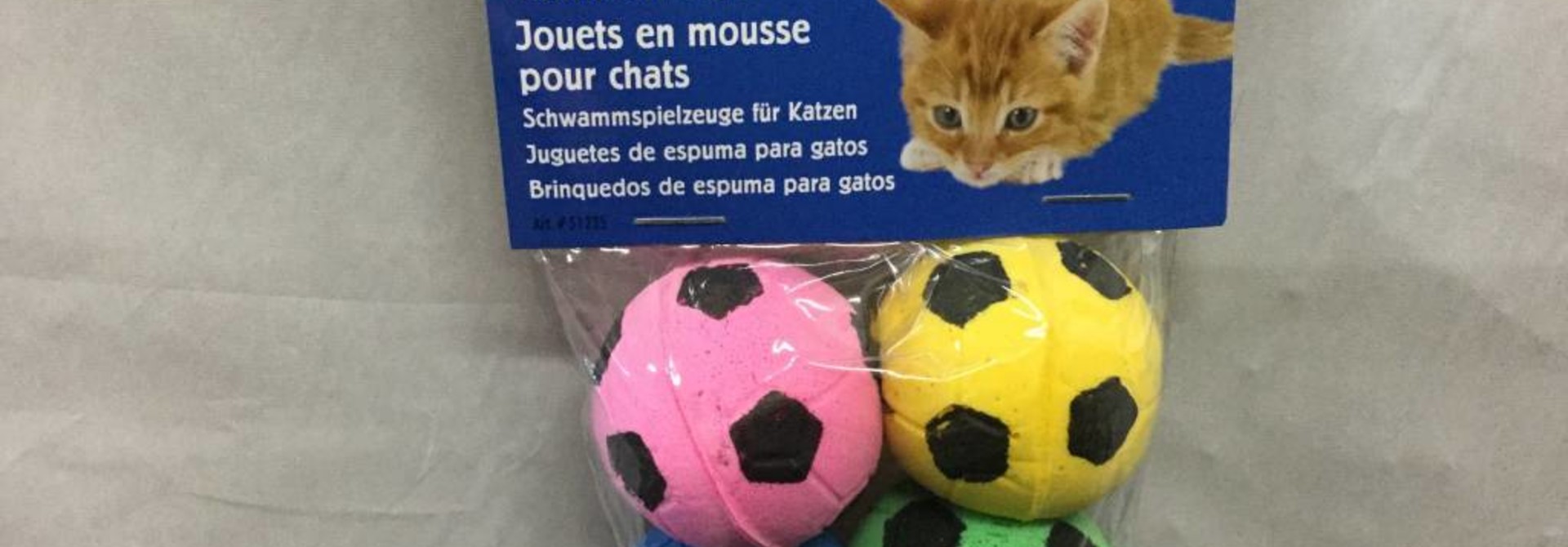Catit Sponge Soccer Balls 4 pcs
