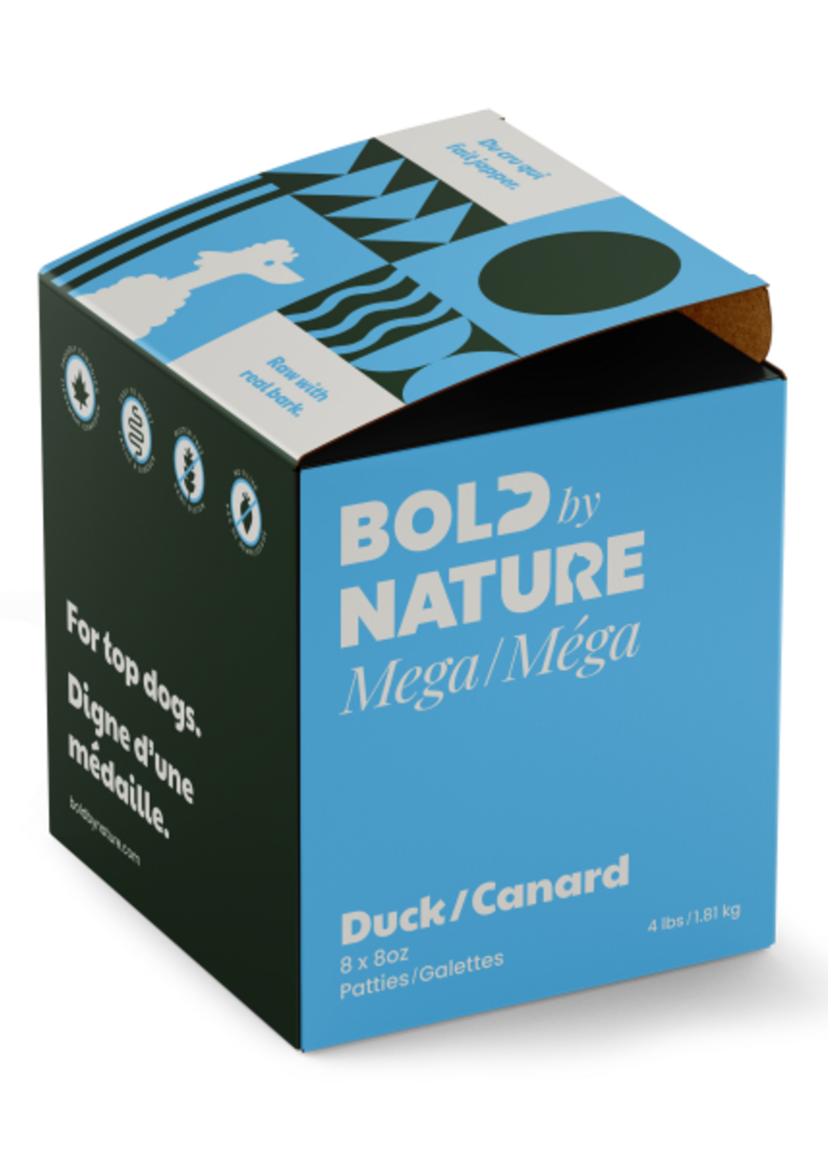 Bold by Nature Bold by Nature Dog Mega Duck Patties 4 lb