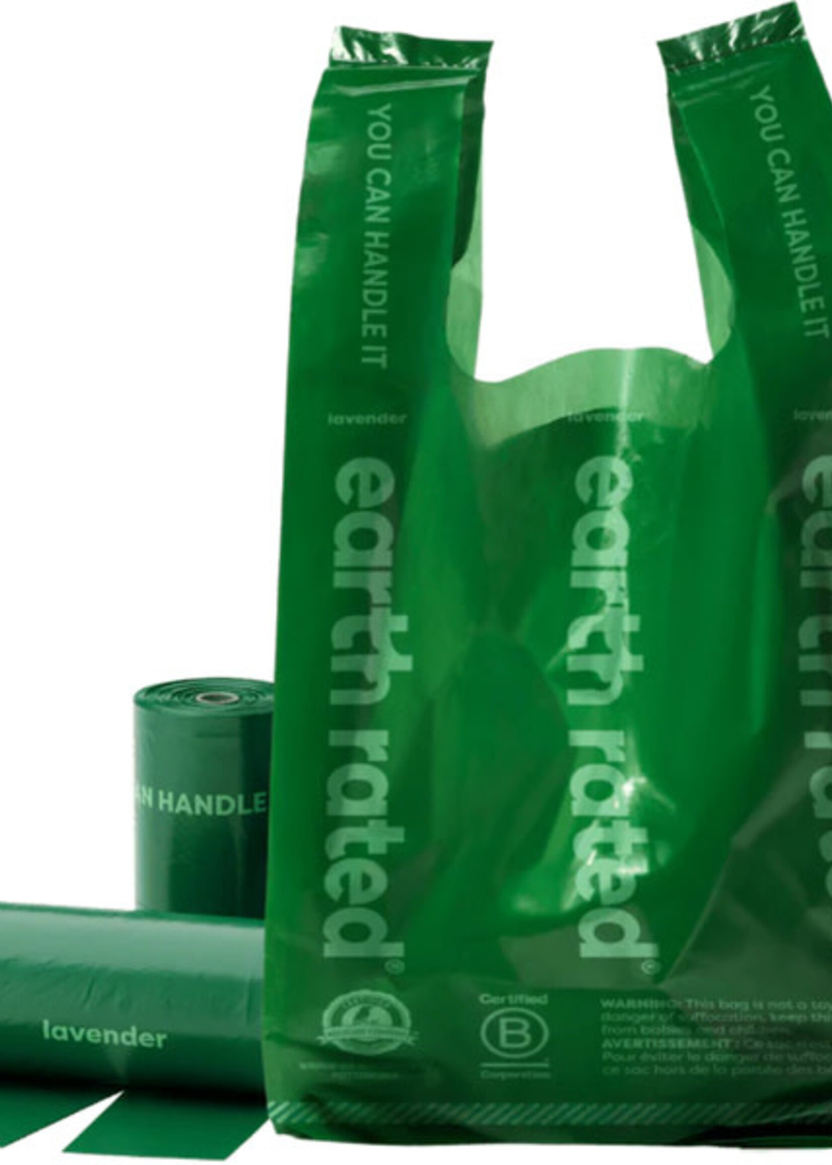 Earth Rated ScentedHandleBagsonRefillRolls Lavender | 120 Bags