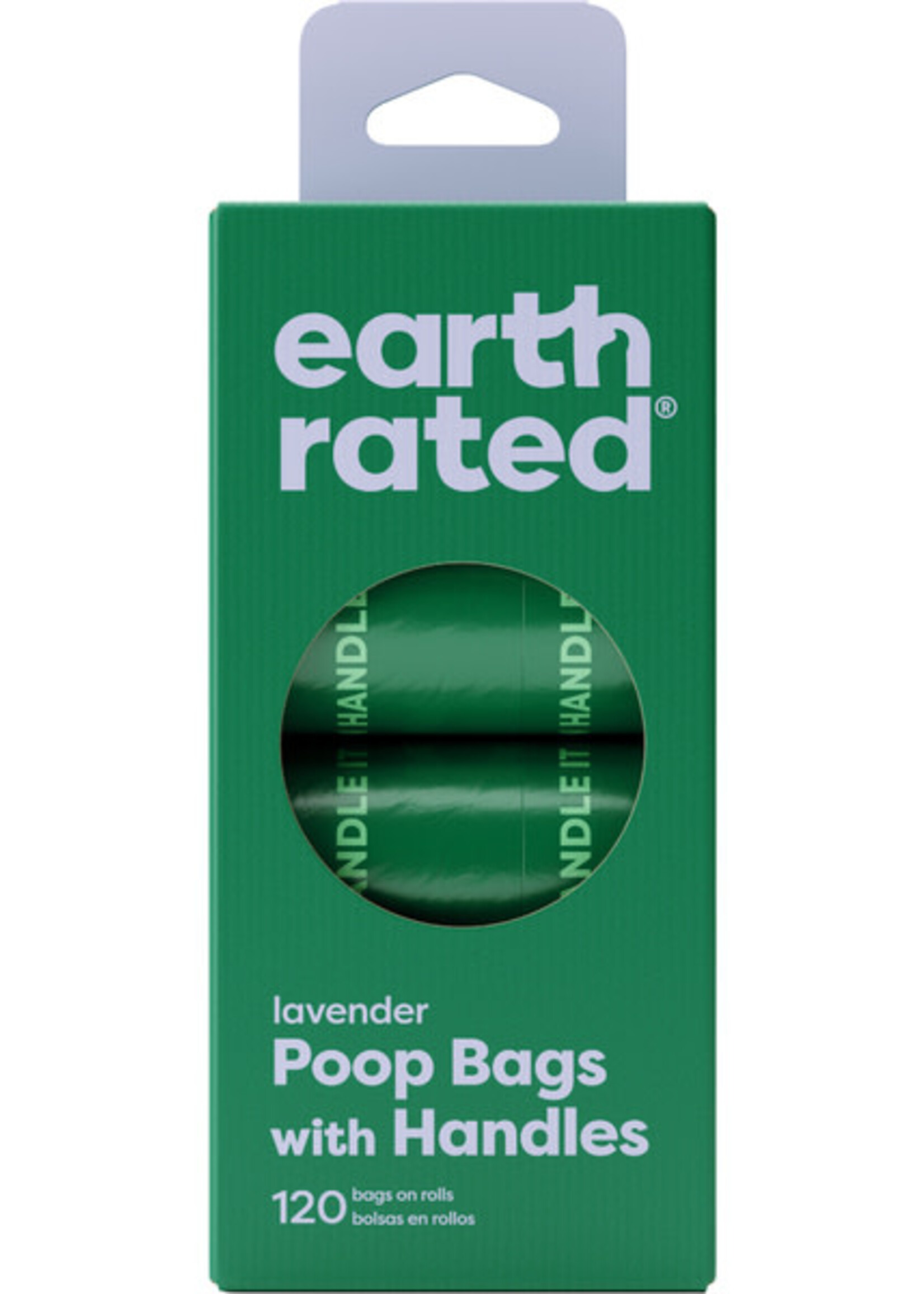 Earth Rated ScentedHandleBagsonRefillRolls Lavender | 120 Bags