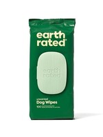 Earth Rated Compostable Pet Wipes Unscented 8x8" 100PK