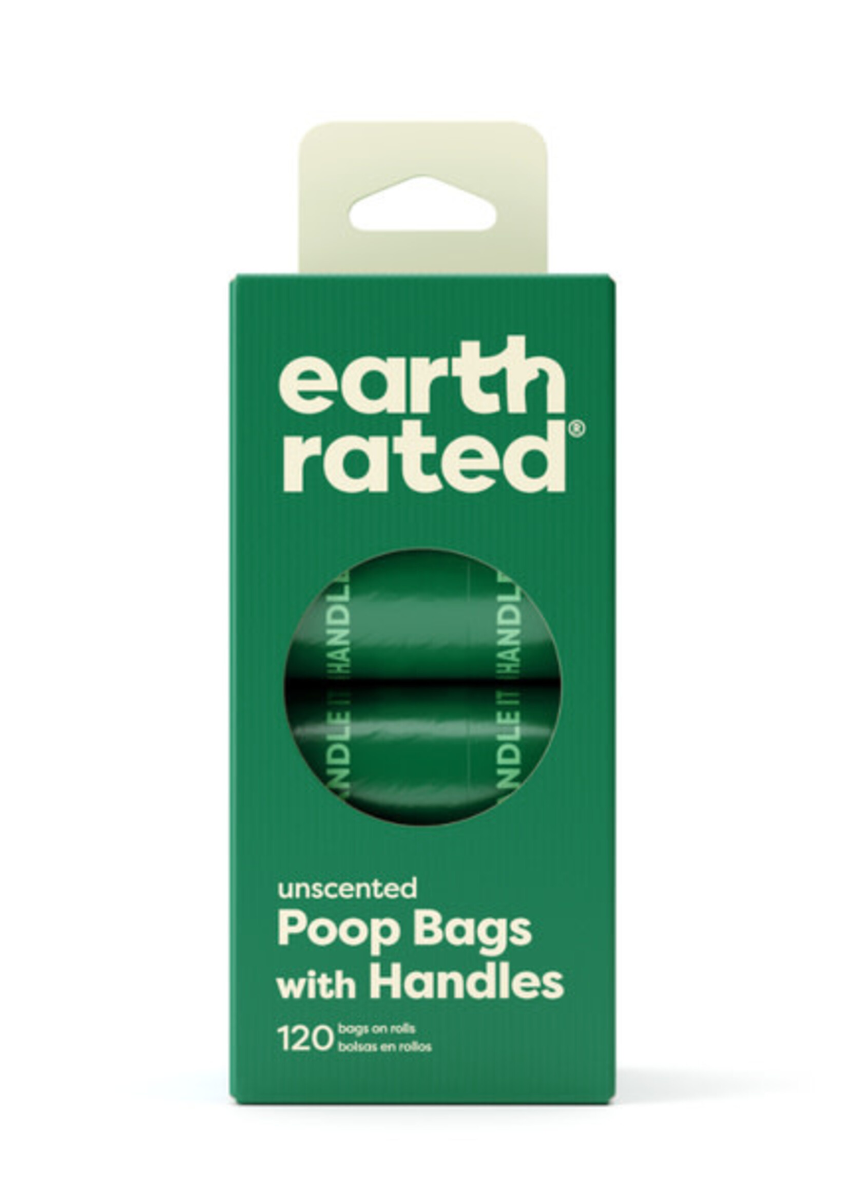 Earth Rated Unscented Handle Bags on Refill Rolls | 120 Bags