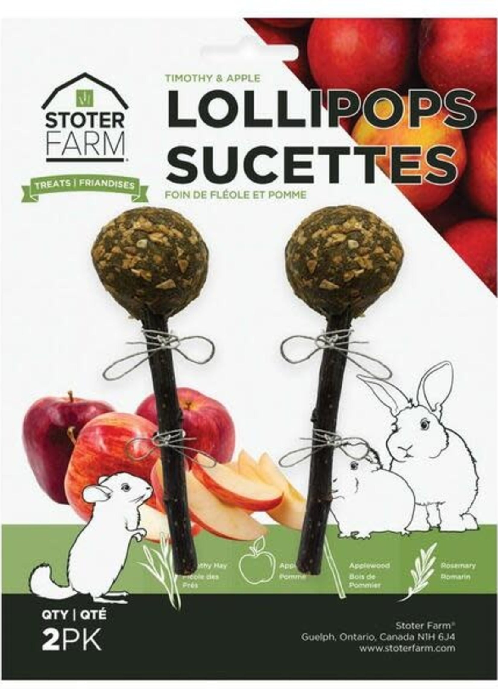 Stoter Farm Lollipops Apple 2PK