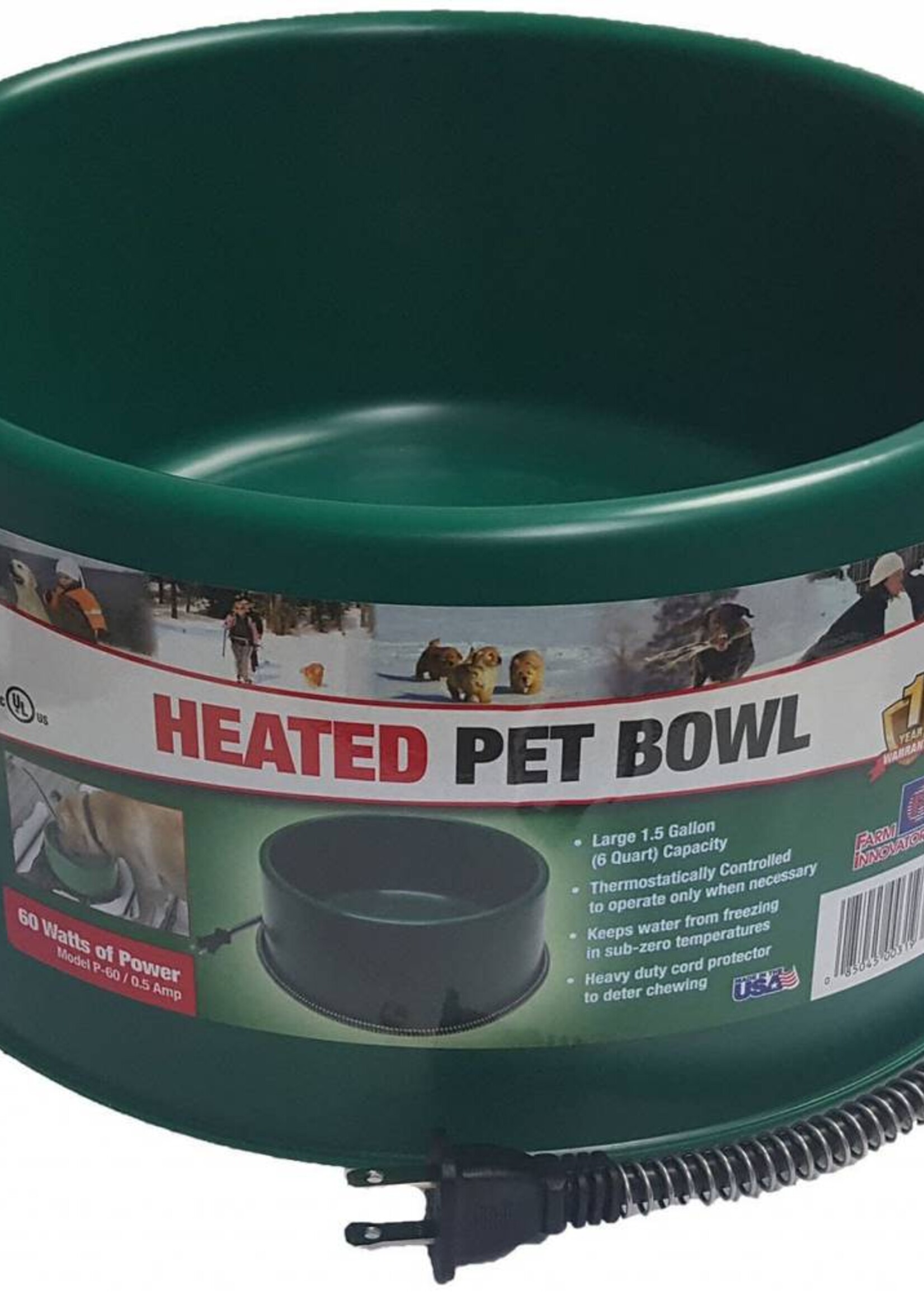 FarmInnovators Heated Pet Bowl 1qt
