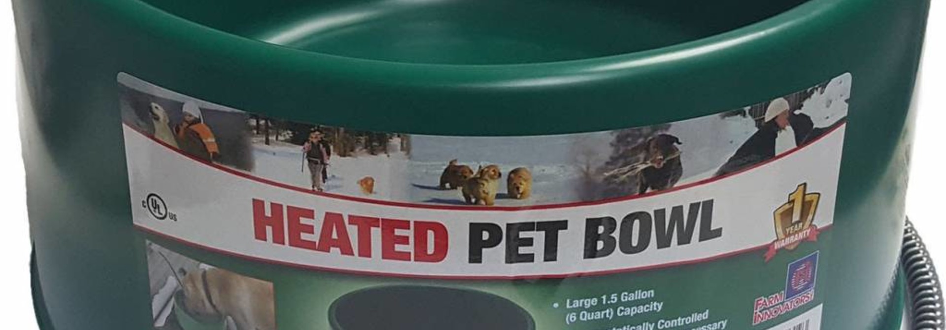 FarmInnovators Heated Pet Bowl 1qt