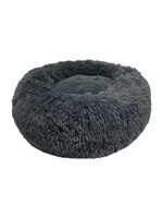 Luxury Round Furry Plush Pet Bed Medium 28x28x11.8inch