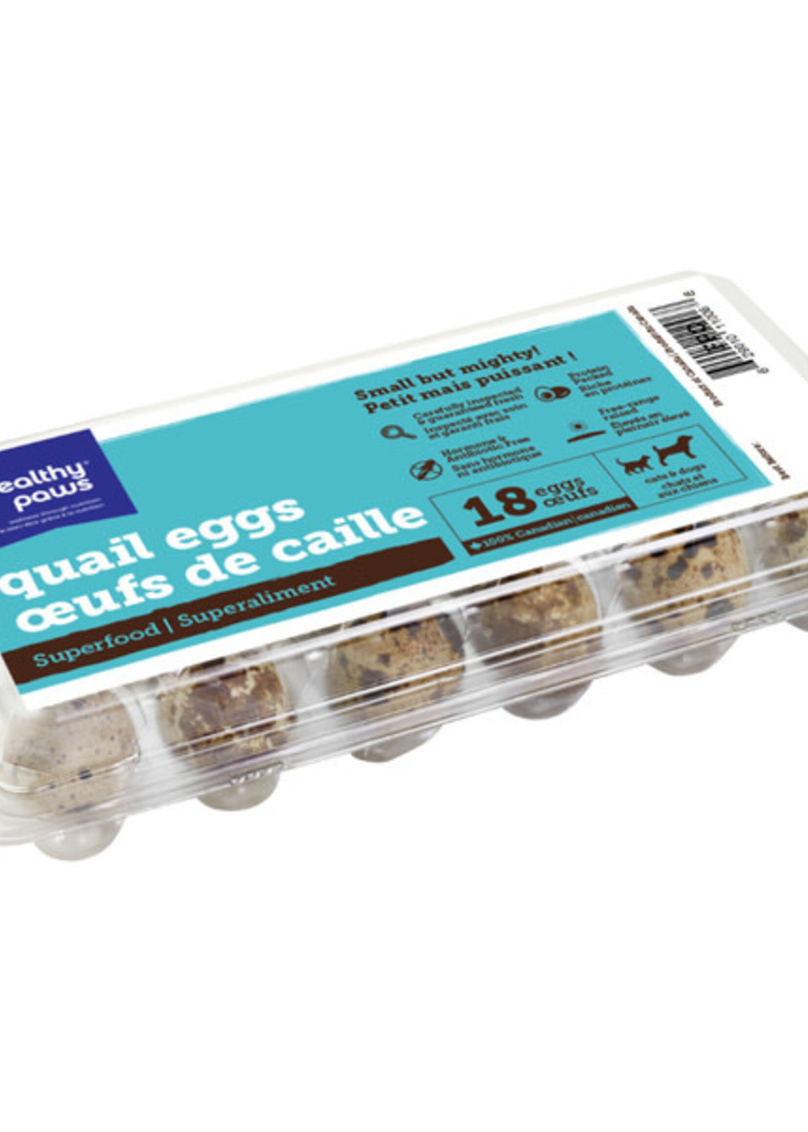 Healthy Paws Frozen - Quail Eggs 18PK
