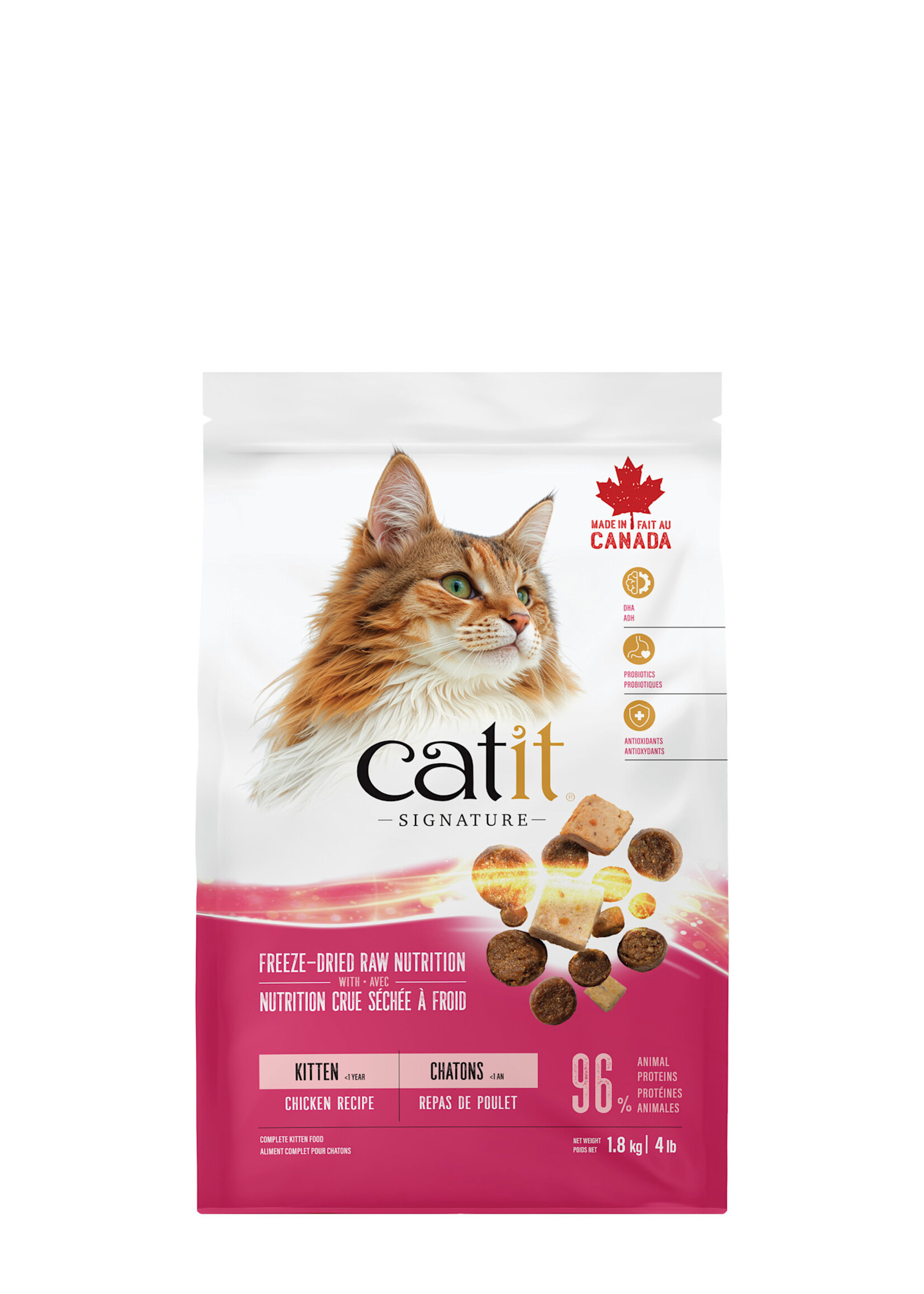 CatIt Catit Signature - Freeze-Dried Raw Nutrition for Kittens - Chicken Recipe - 1.8 kg (4 lb)