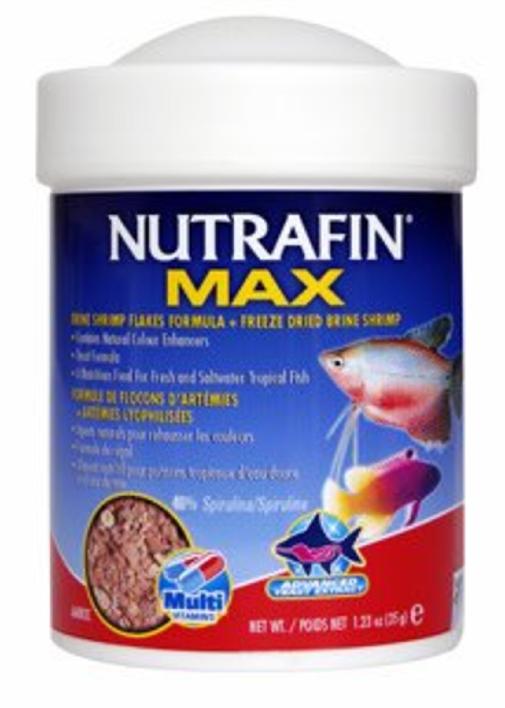 Nutrafin Nutrafin Max Brine Shrimp Flakes + Freeze Dried Brine Shrimp 35 g (1.23 oz)