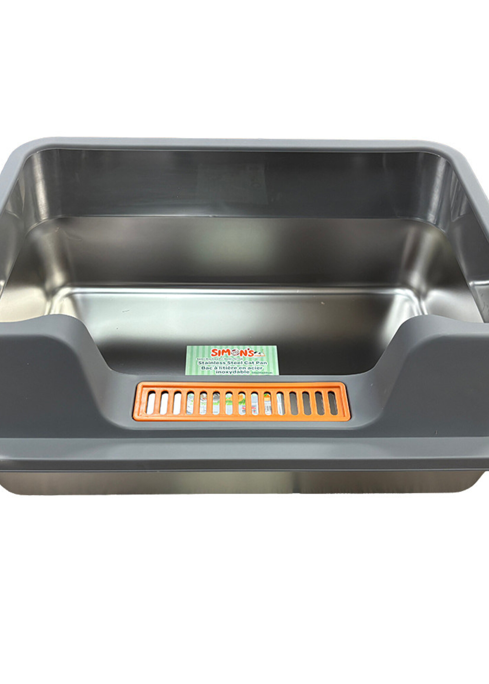 Simon's SIMONS Stainless Steel Cat Pan with Rim - 60x40x27cm