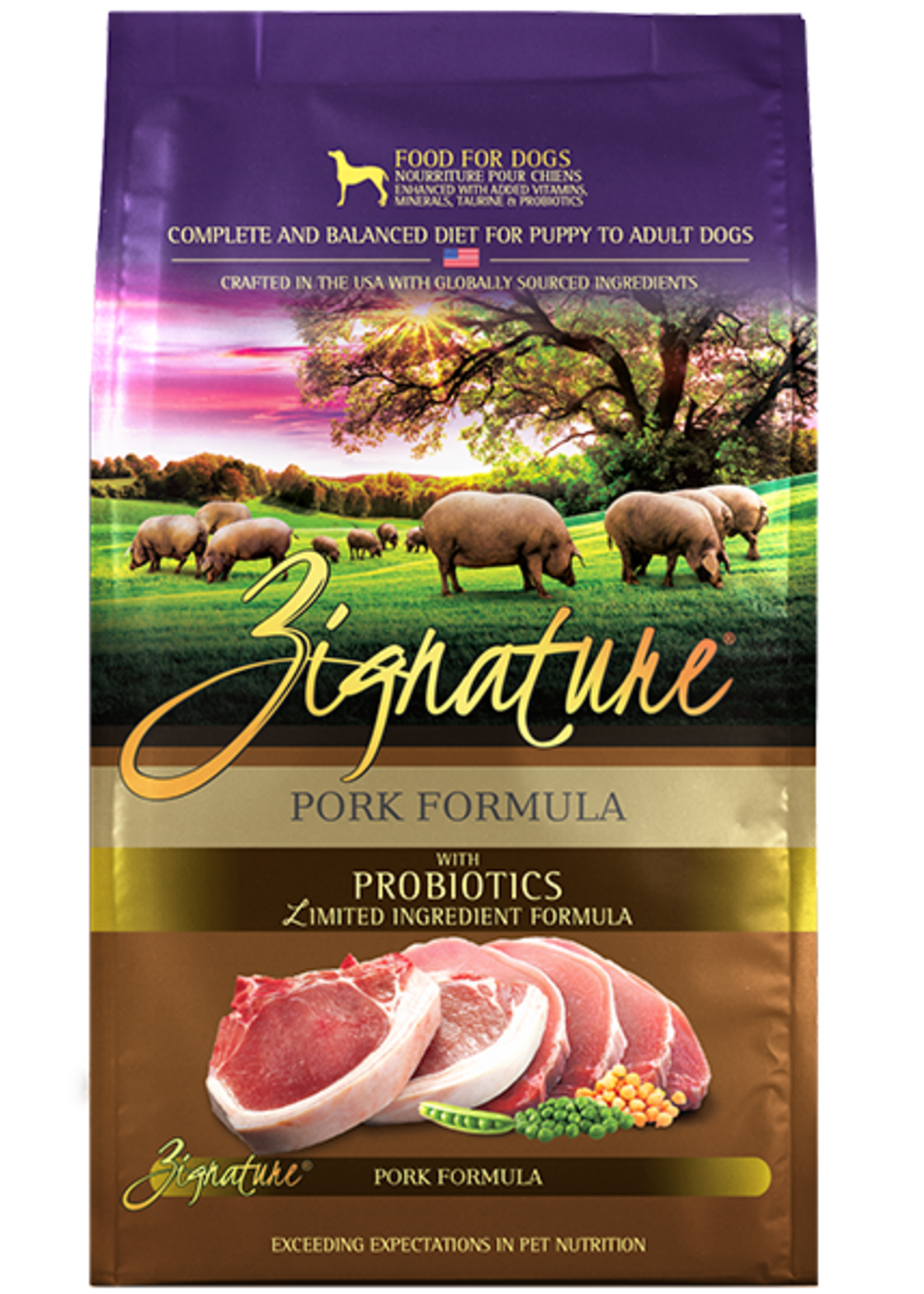zignature Zignature Dog LID Pork 25 lb