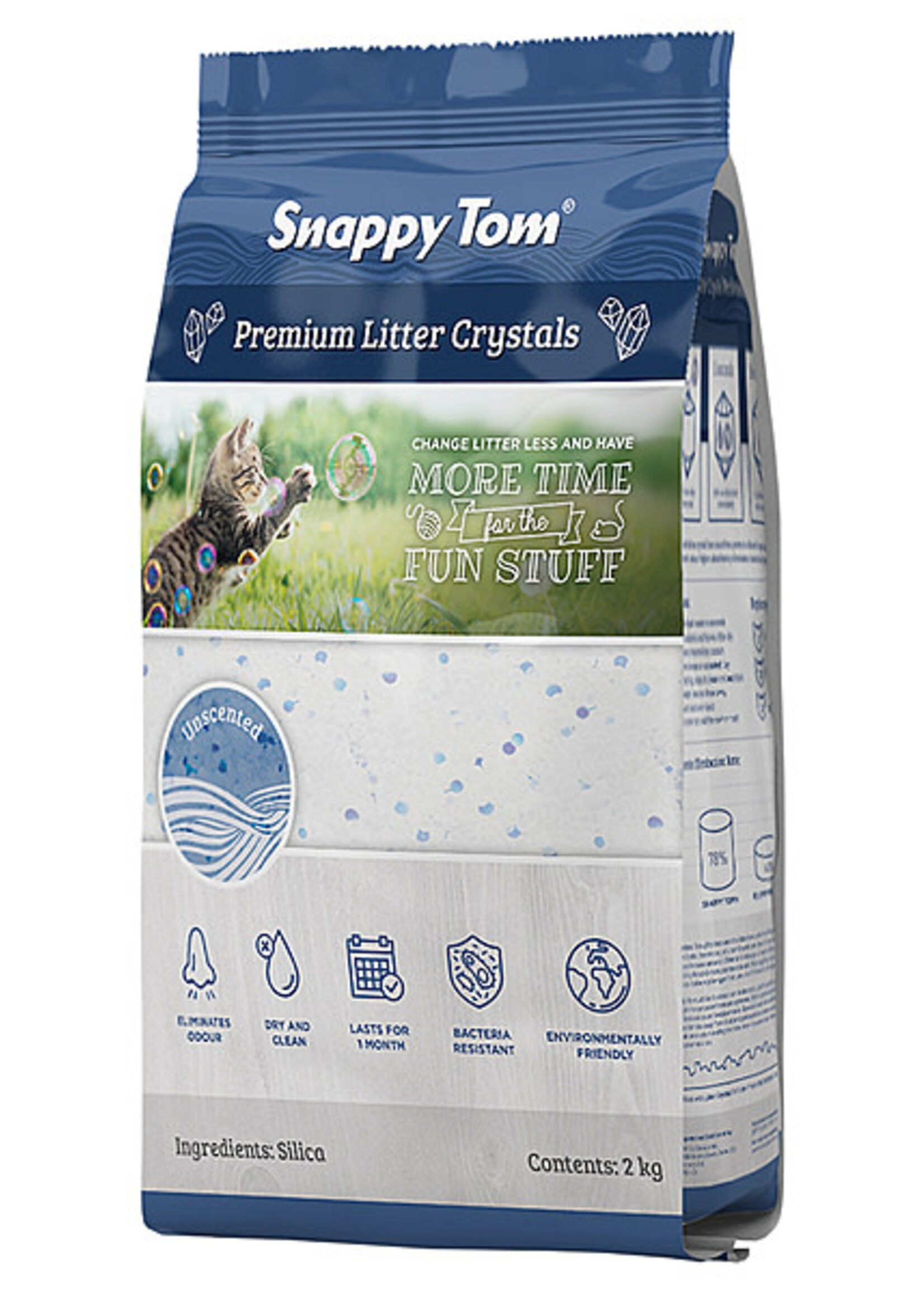Snappy Tom Crystal Silica Natural Scent 4.4LB