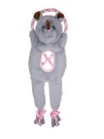 Growl Jungle Tugz Rhino Gray 21"