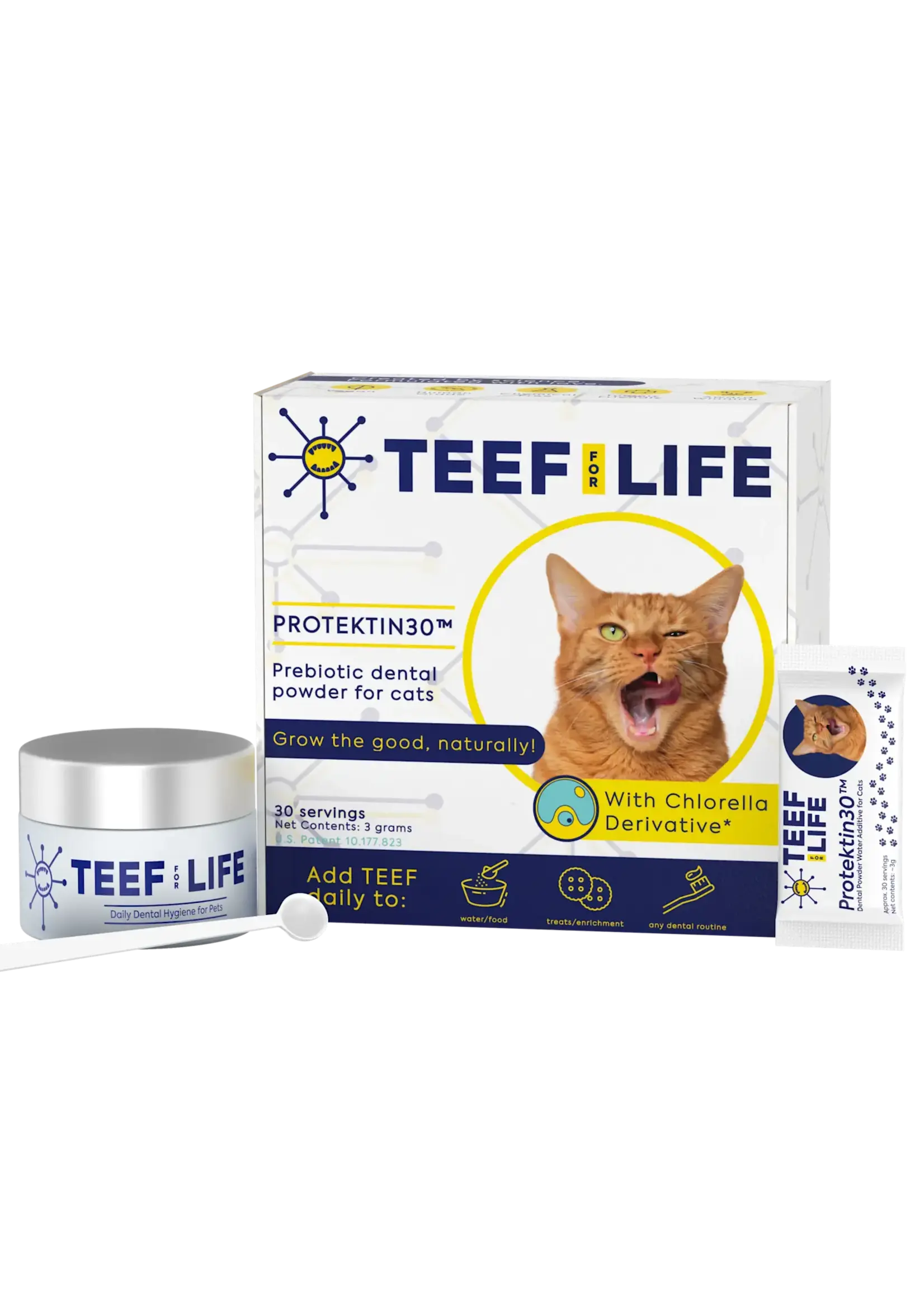 Teef for Life Teef Dental Pwd Cat 30svg 30g