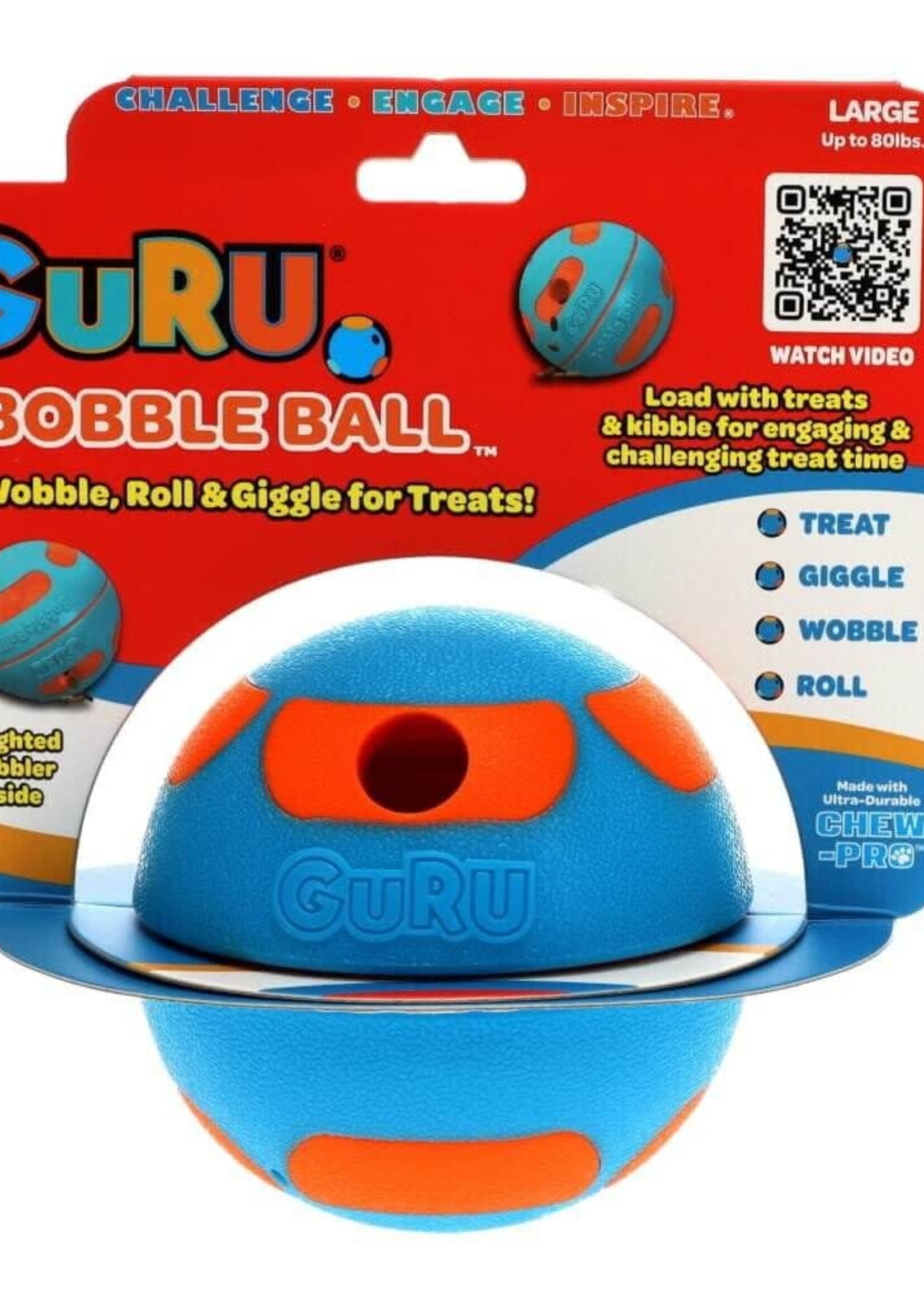Guru Bobble Ball Foot+Treat Dispenser