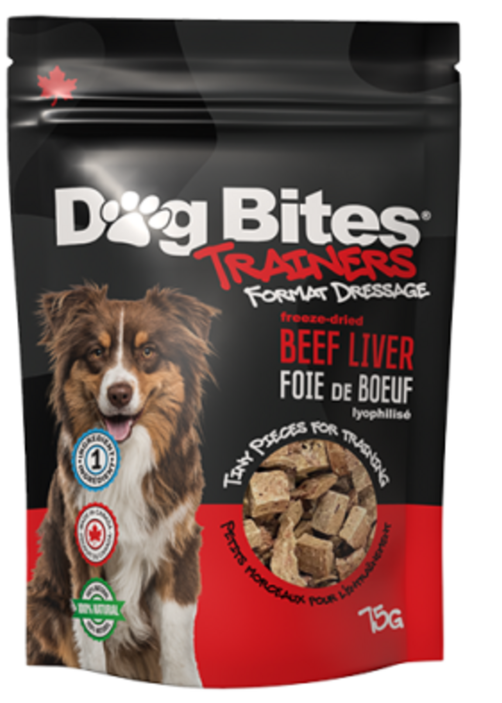 Dog Bites PIN Dog Bites FD Beef Liver Training Treats 75g