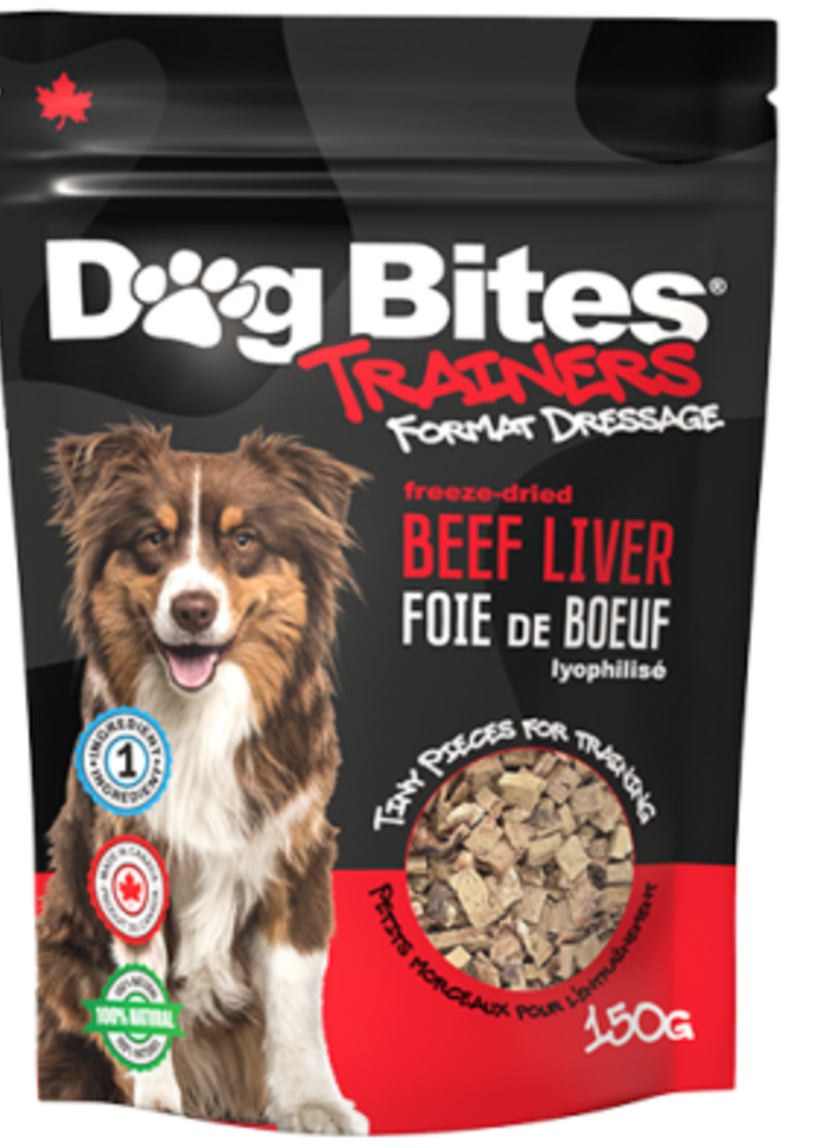 Dog Bites PIN Dog Bites FD Beef Liver Training Treats 150g