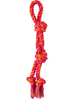 Knotty & Nice Knotty Split Rope Orange & Pink 17.75"