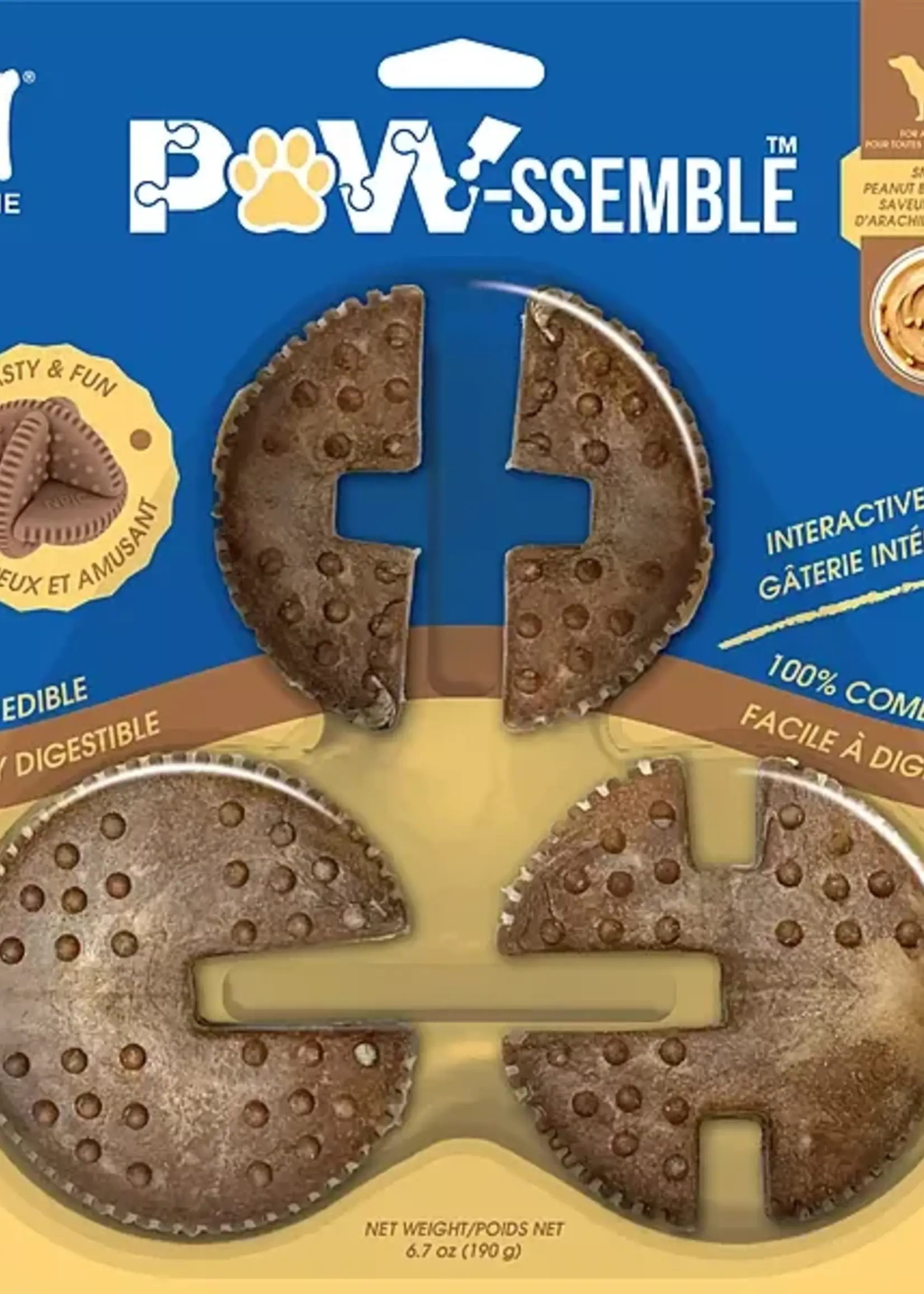N-Bone Paw-ssemble Interactive Chew (Peanut Butter)