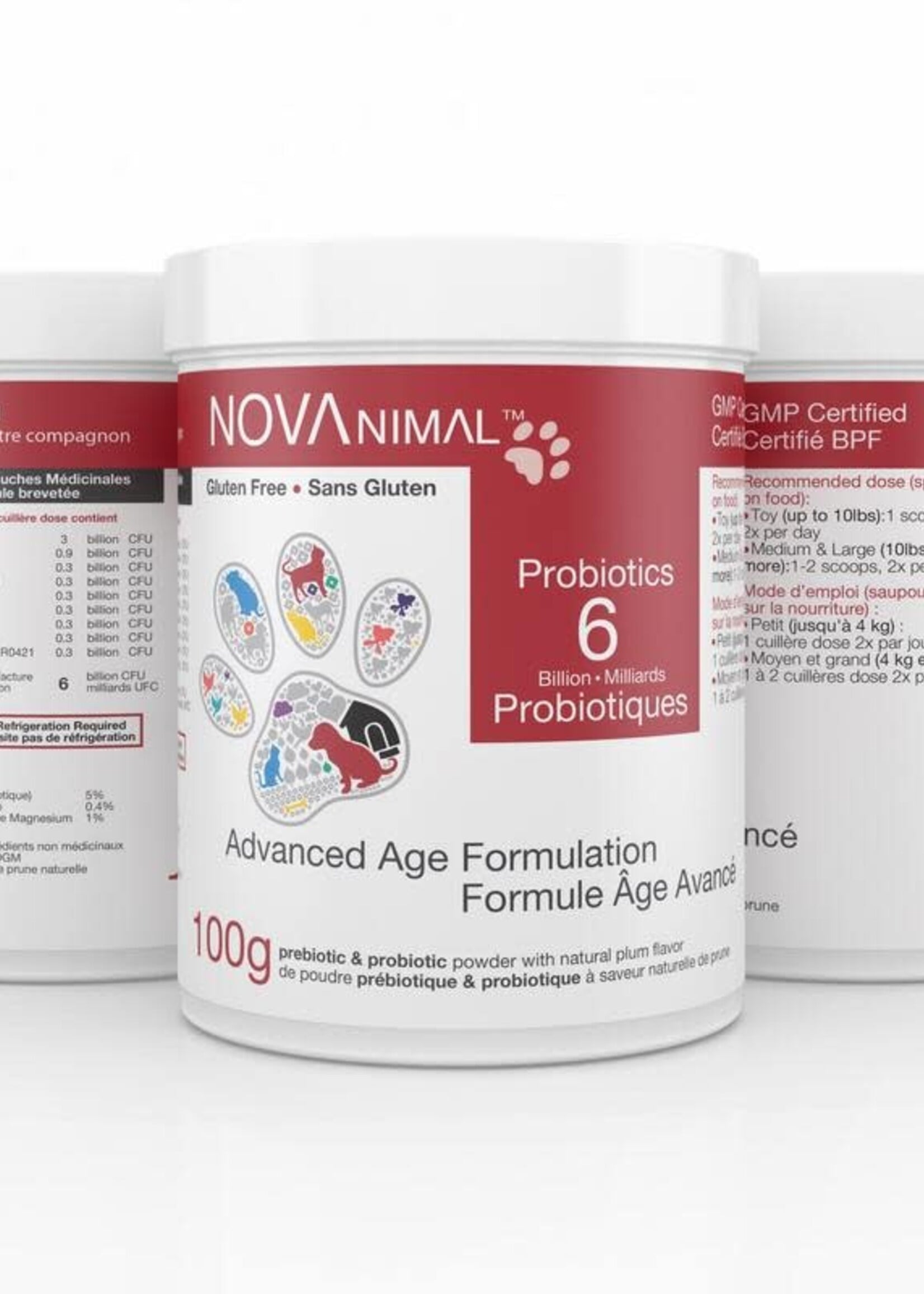 NOVA NOVAnimal Advanced Age Formulation 6B Probiotics/Scoop