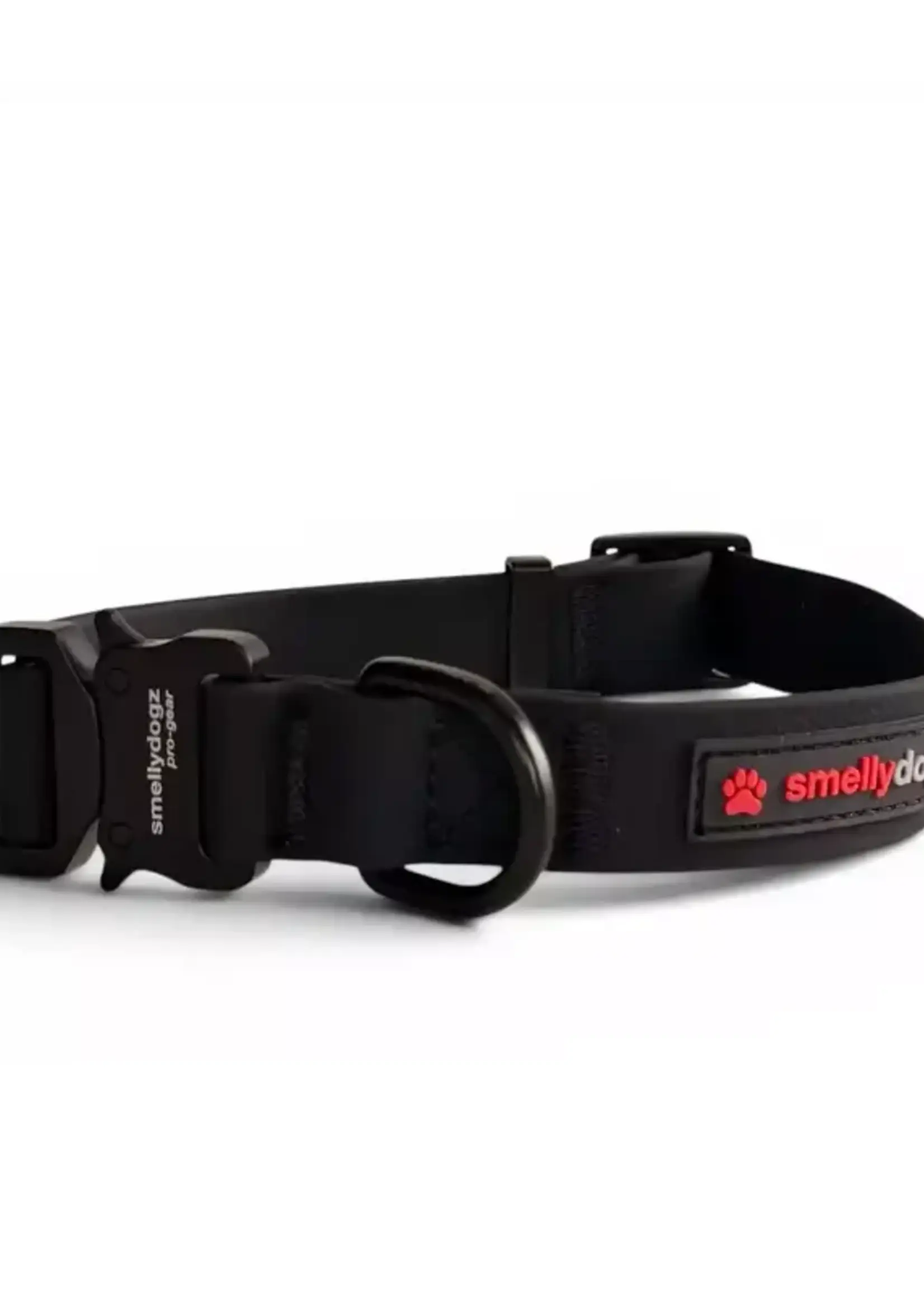 SmellyDogz Adjustable Comfort Collar Pro (Black) 1"W x 16-22" M/L