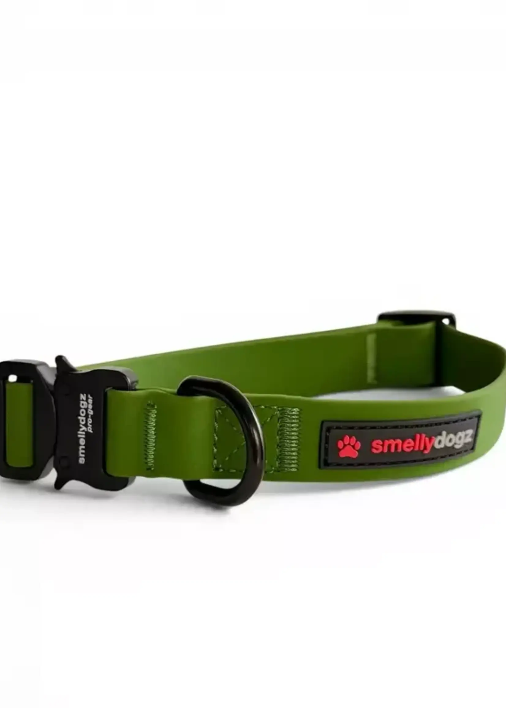 SmellyDogz Adjustable Comfort Collar Pro (Olive Green) 1"W x 16-22" M/L