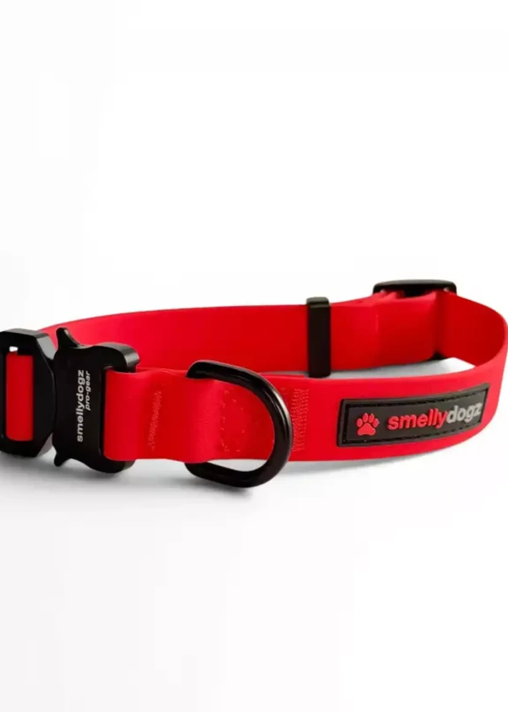 SmellyDogz Adjustable Comfort Collar Pro (Red) 1"W x 16-22" M/L