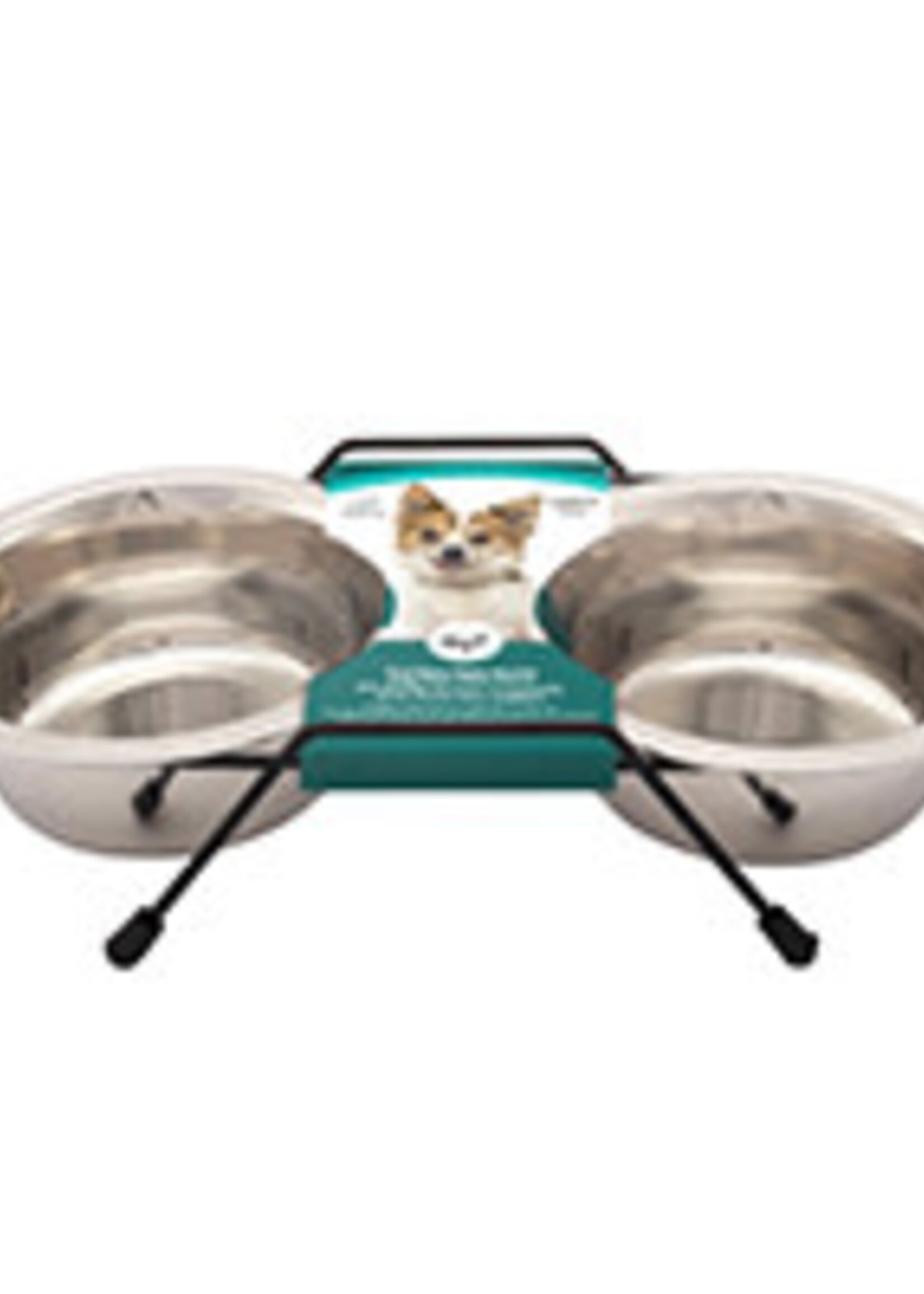 Dogit Stainless Steel Double Dog Diner, Small