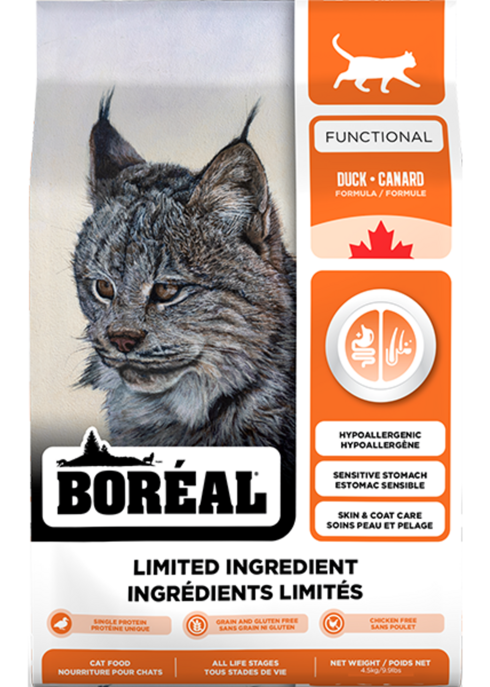 Boreal Boreal Cat Functional LID All Breed Duck 4.5 kg