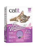 CatIt Catit Go Natural! Pea Husk Clumping Cat Litter - Lavender - (12.3 lbs) Box