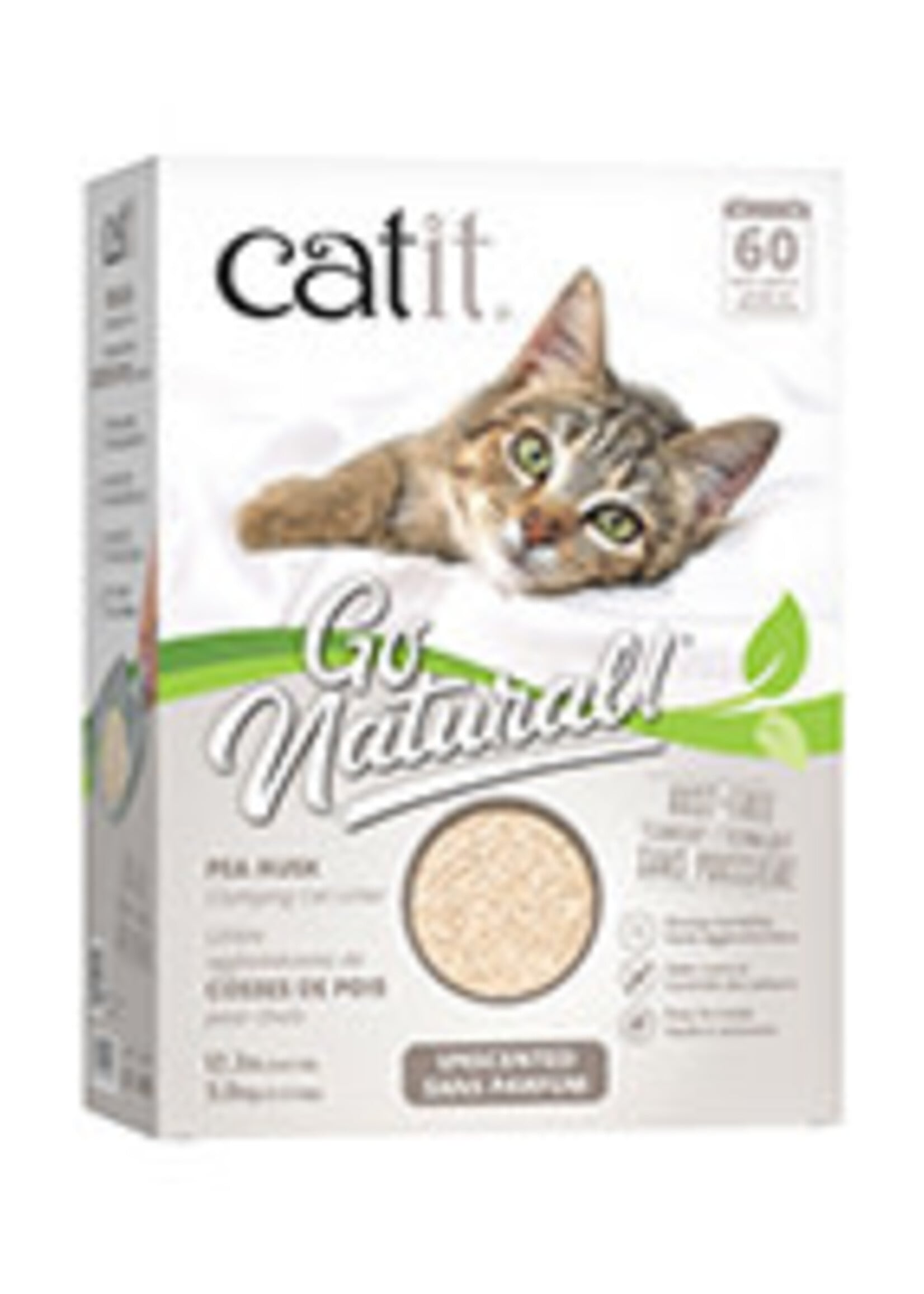 CatIt Catit Go Natural Pea Husk Litter - Unscented - (12.3 lb)