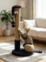 Simons SIMONS Post and Pounce w/Self Groomer – Charcoal 26"