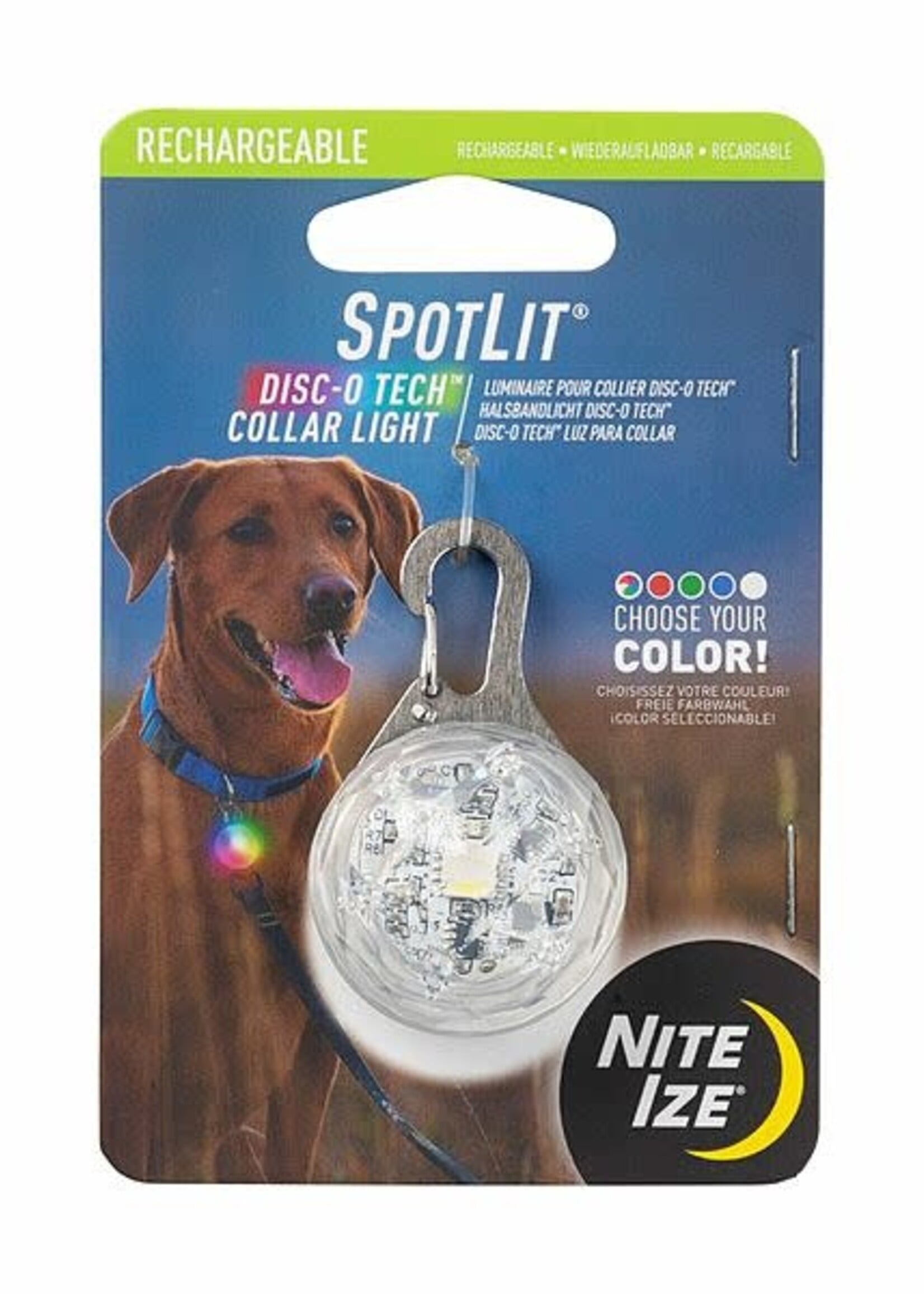 Nite Ize SpotLit Rechargeable Collar Light Jewel