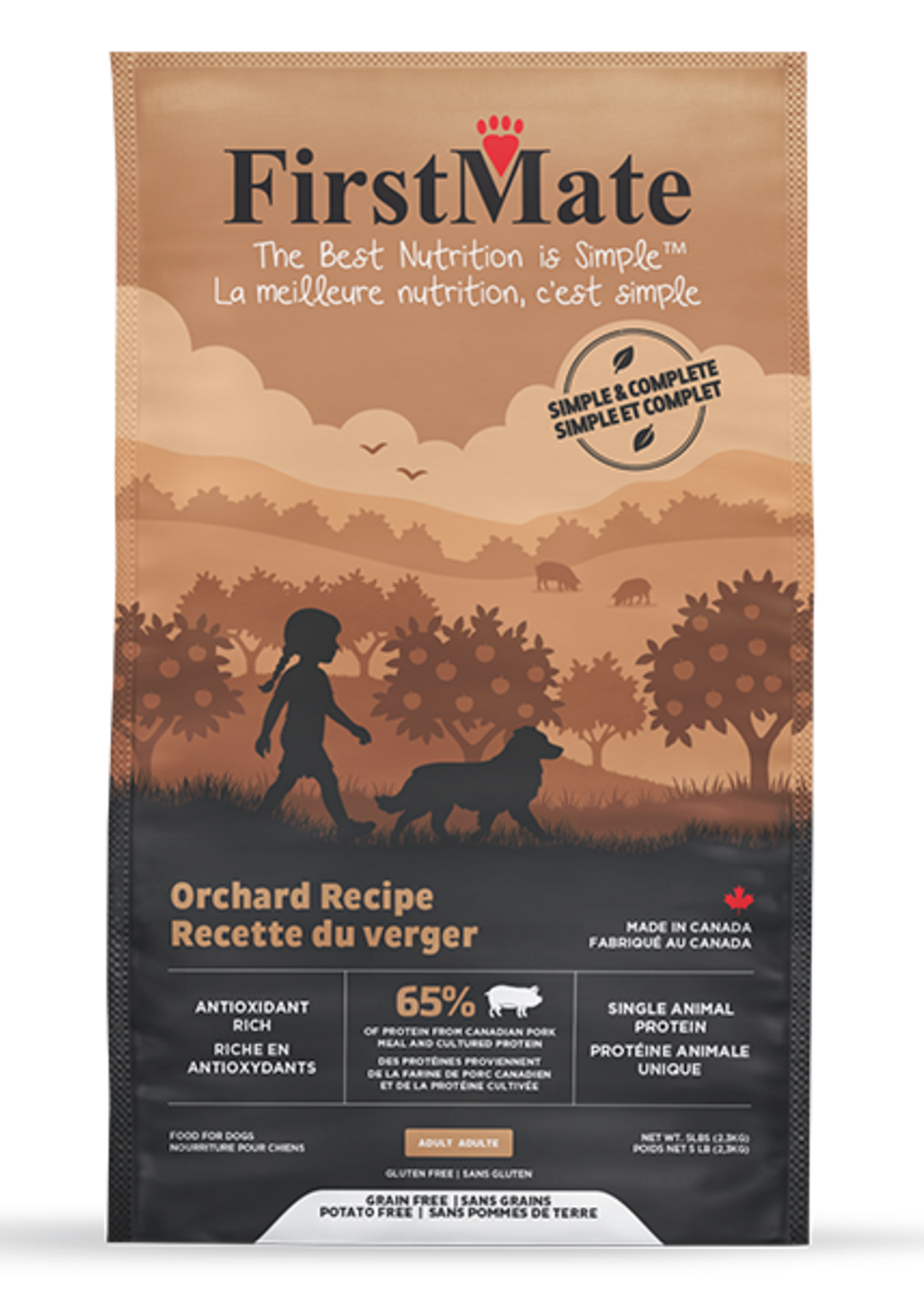 First Mate FirstMate Dog Simple & Complete Orchard Pork 5lb