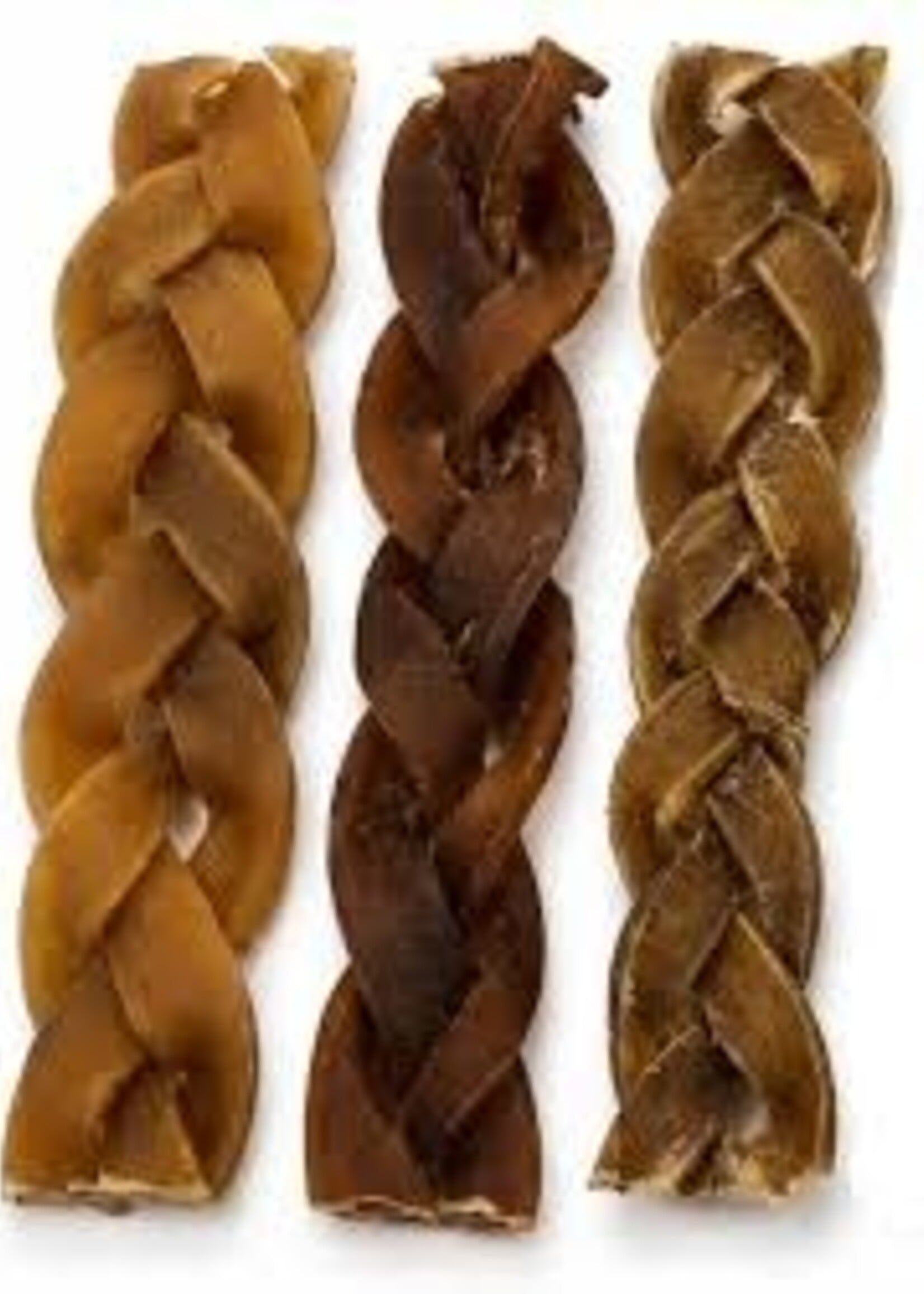 B&T Pets 6" Camel Collagen Braided Sticks