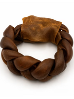 B&T Pets 6" Camel Collagen Ring (1 braided piece)