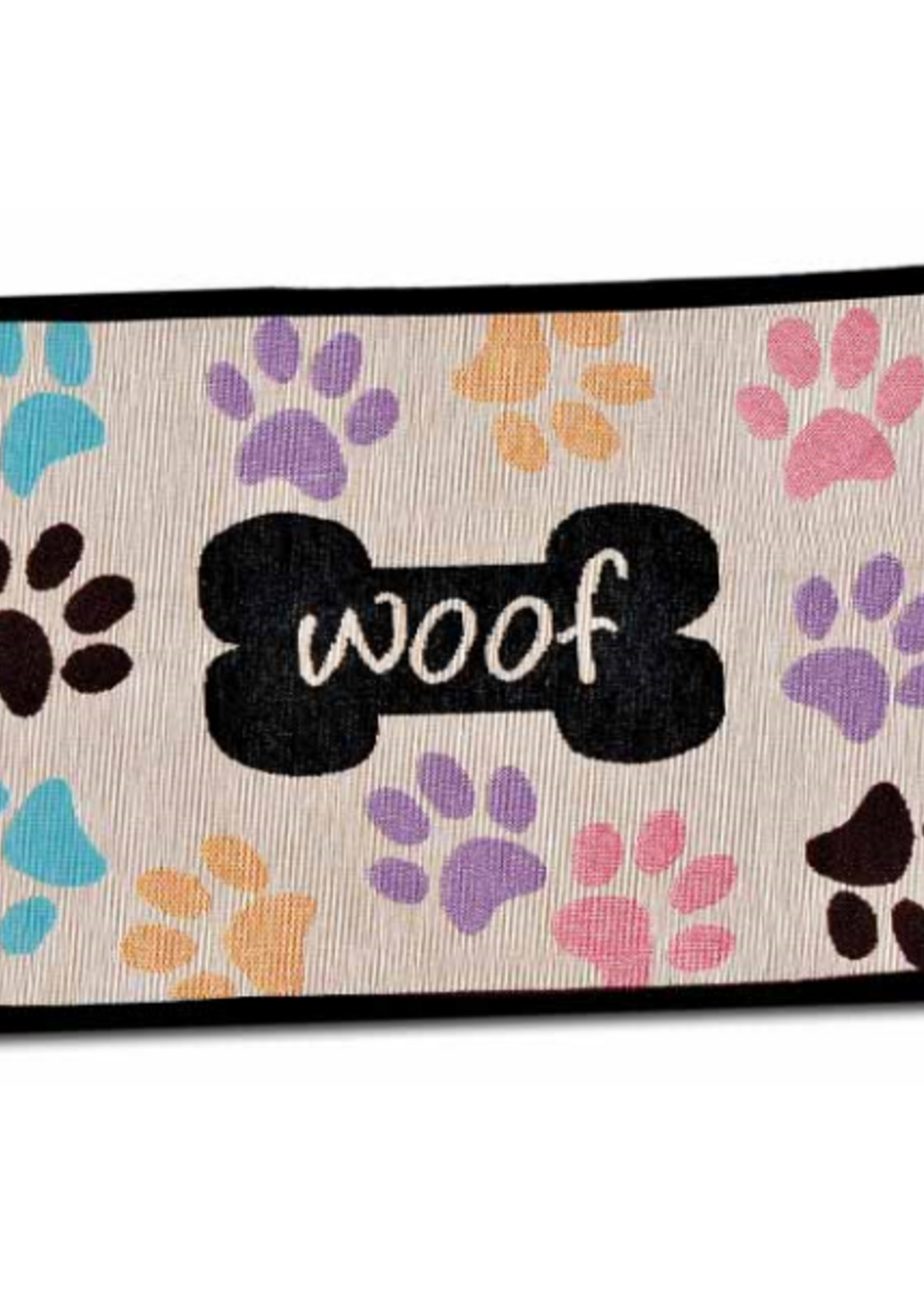 Bella Bella Fashion Mats Woof w/ Multi Paws