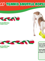 Guru Guru Holiday Tennis Snuffle Rope Med