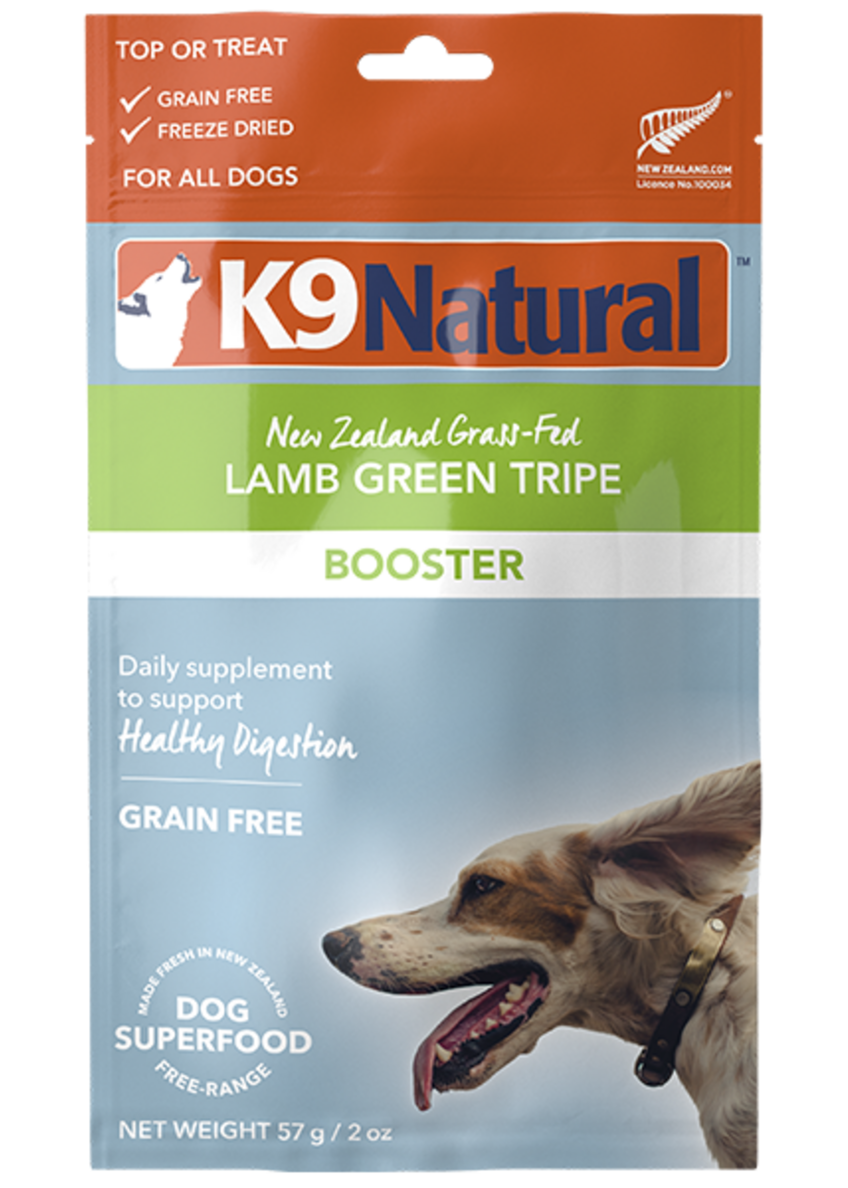 K9 Natural K9 Natural Dog FD Booster Lamb Green Tripe 2oz *Special Order