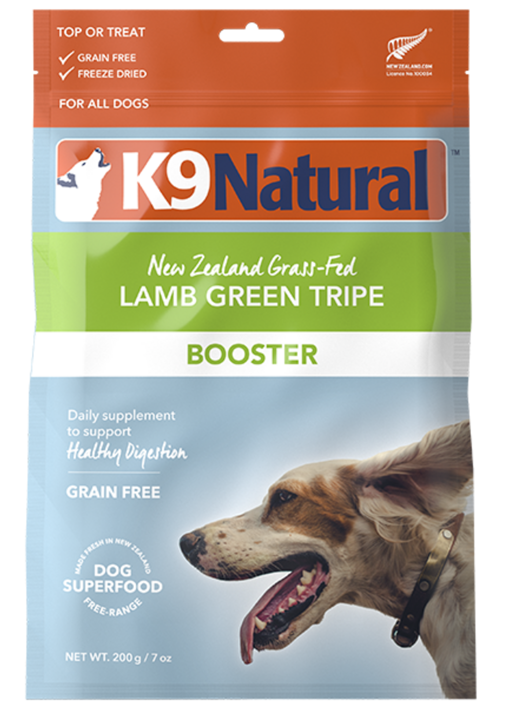 K9 Natural K9 Natural Dog FD Booster Lamb Green Tripe 7oz *Special Order