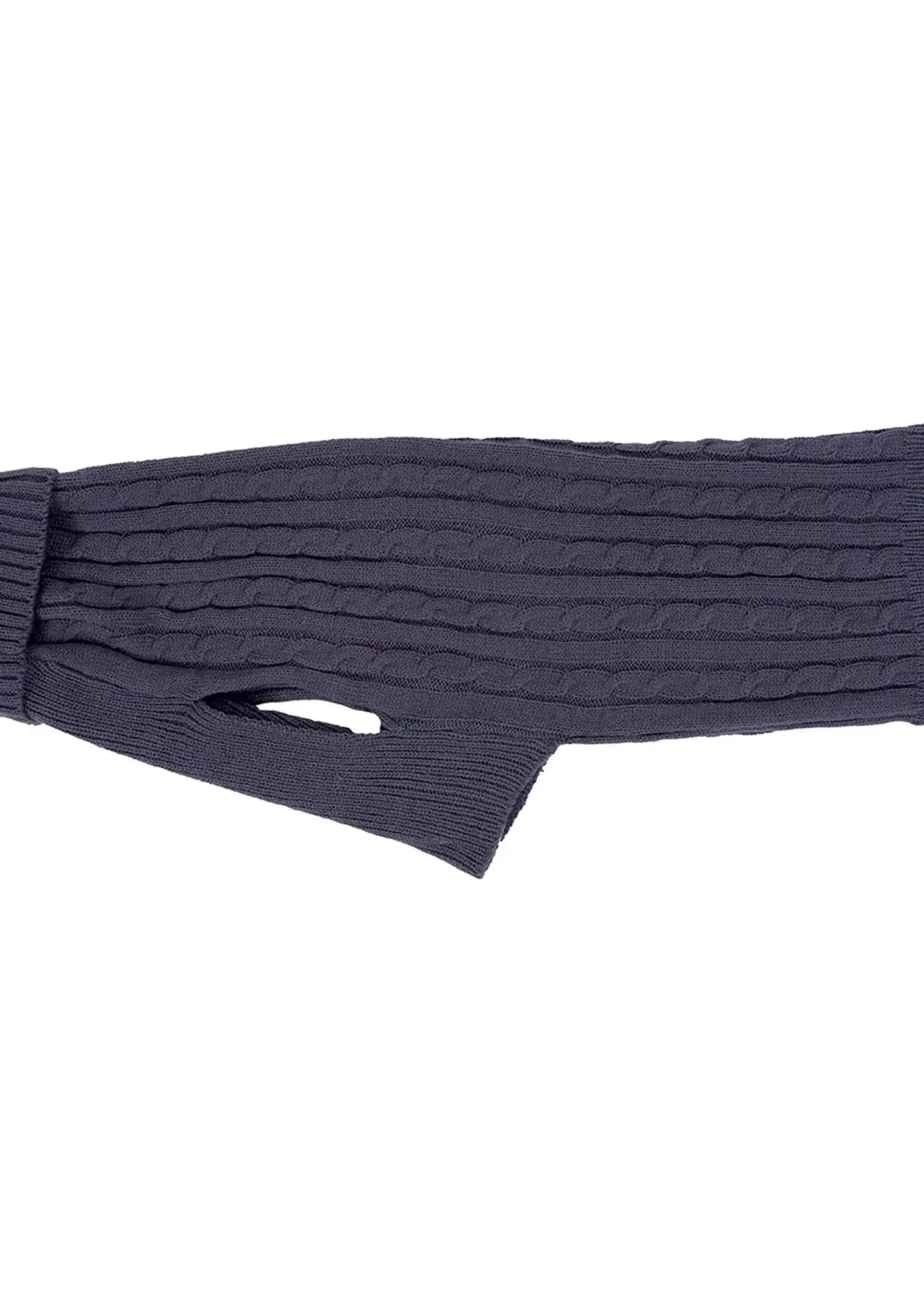 Shedrow K9 Shedrow K9 Brentwood Cable Knit Dog Sweater skipper Blue XL