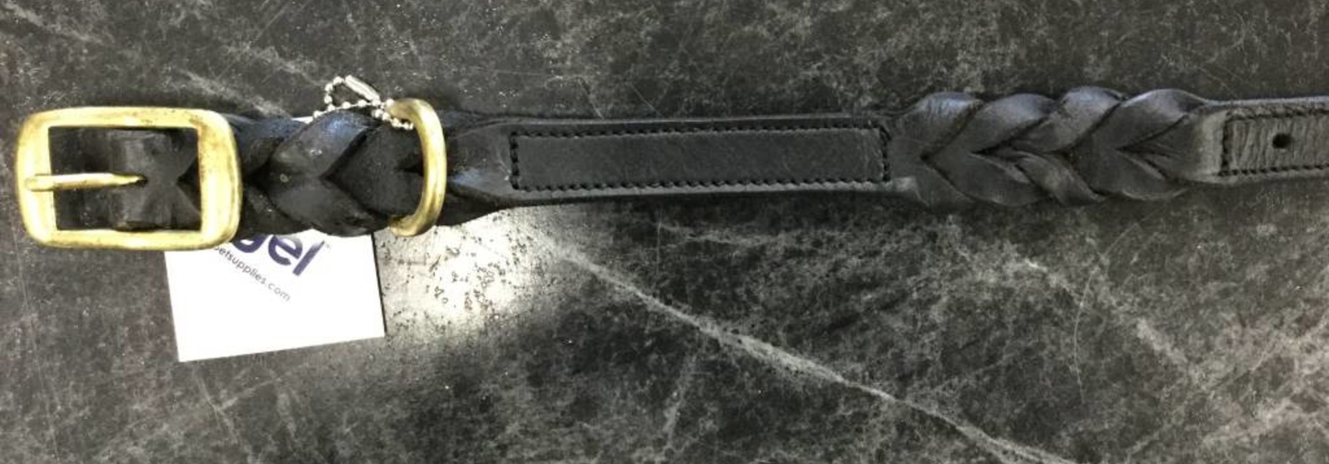 Angel Collar Braided Black 16’’ x 3/4’’